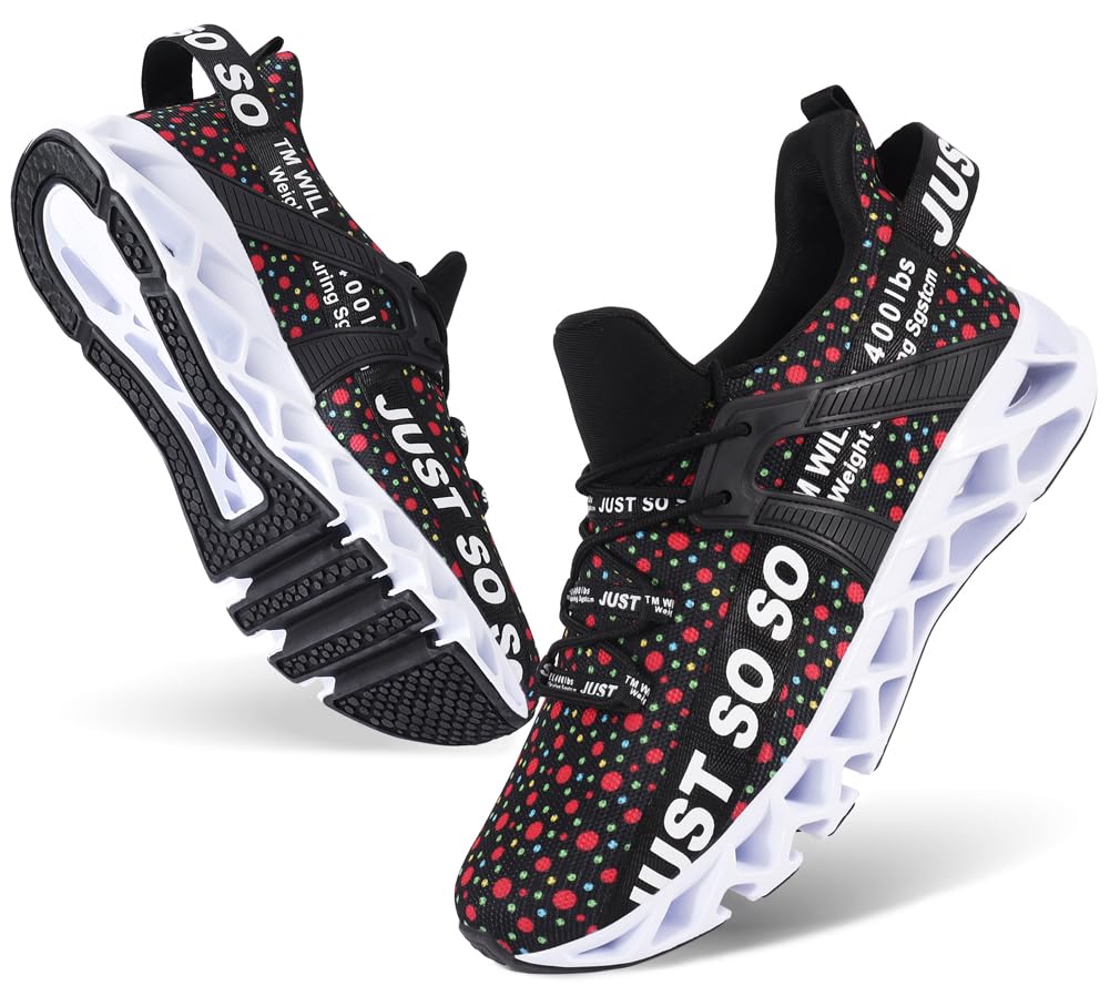 WONESION Men's Breathable Walking Tennis Running Shoes - Lightweight Blade Fashion Sneakers for Men - Perfect for Gym, Jogging, and Casual Wear