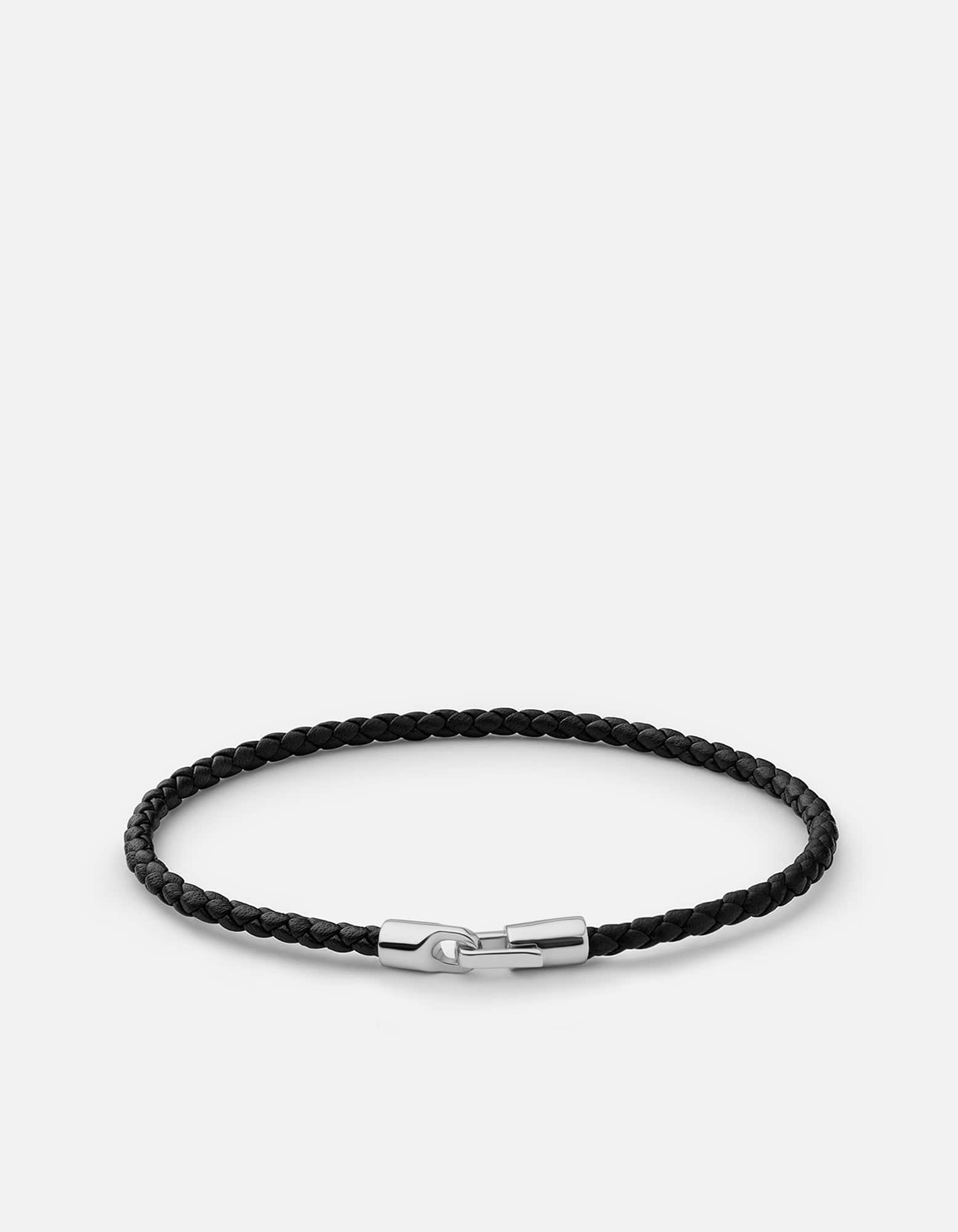 Cruz Genuine Leather Bracelet for Men & Women - Sterling Silver Adjustable Wrap Band - Perfect for Casual Wear, Gifts & Everyday Fashion