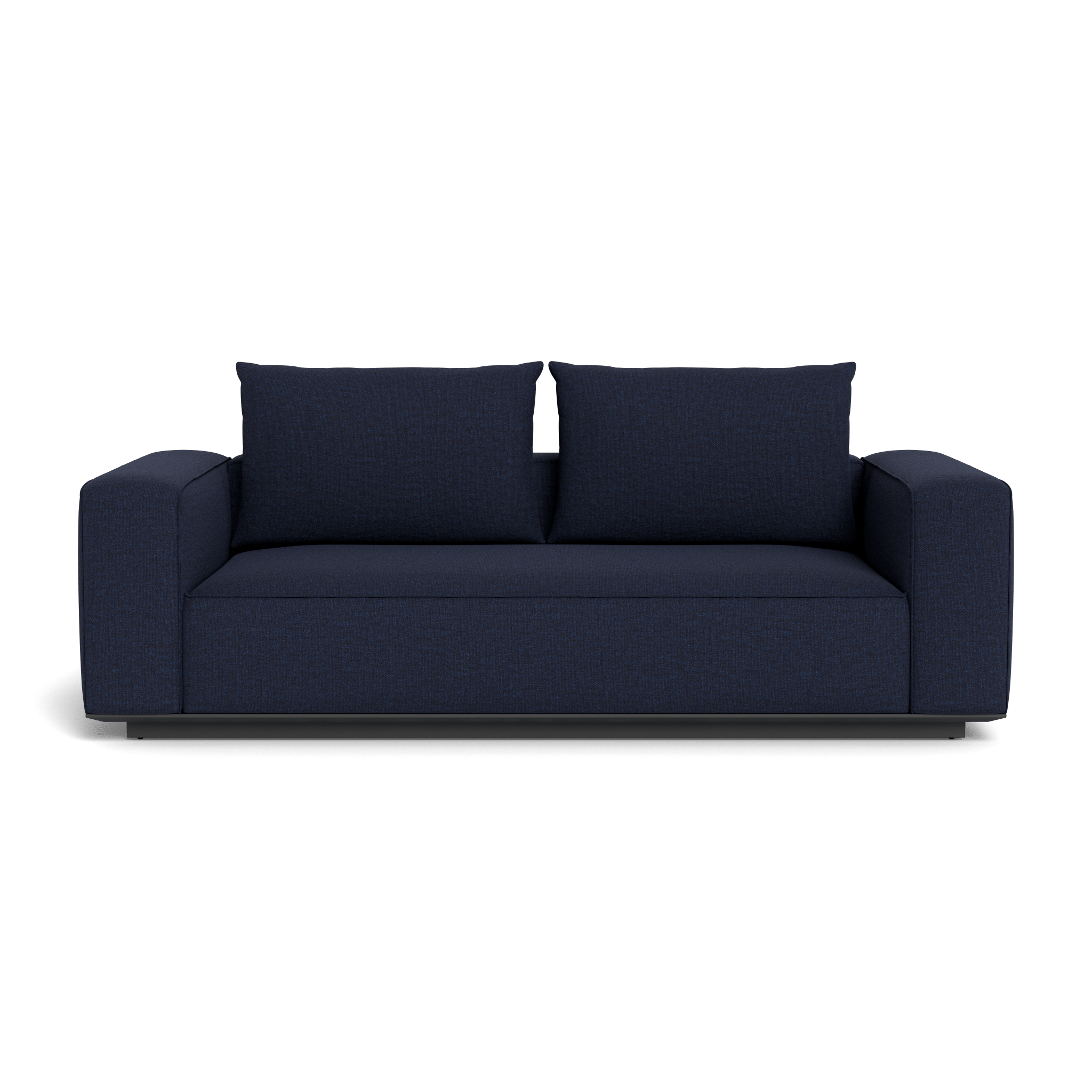 Santorini Outdoor 2-Seat Wicker Sofa Set with Cushions - Patio, Garden, Poolside, or Balcony Furniture for Relaxing
