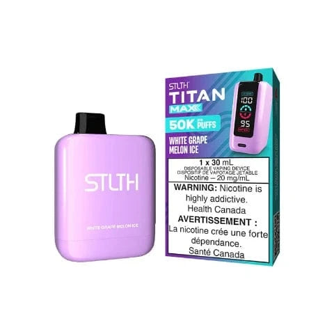 STLTH Titan MAX 50K Disposable Vape - 50000 Puffs, 30mL E-Liquid, Long-Lasting Vaping Device for Adults | Perfect for Travel, Parties & On-the-Go Use (Ontario)