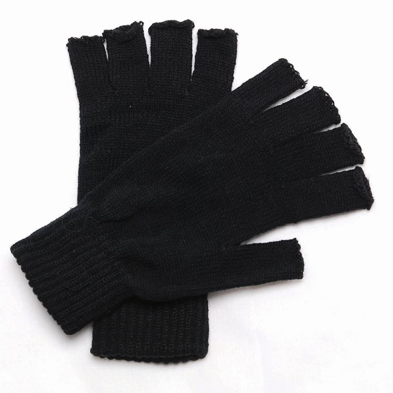 RG278 Fingerless Gloves for Men & Women - Warm Touchscreen Mittens for Running, Cycling, Hiking & Outdoor Activities