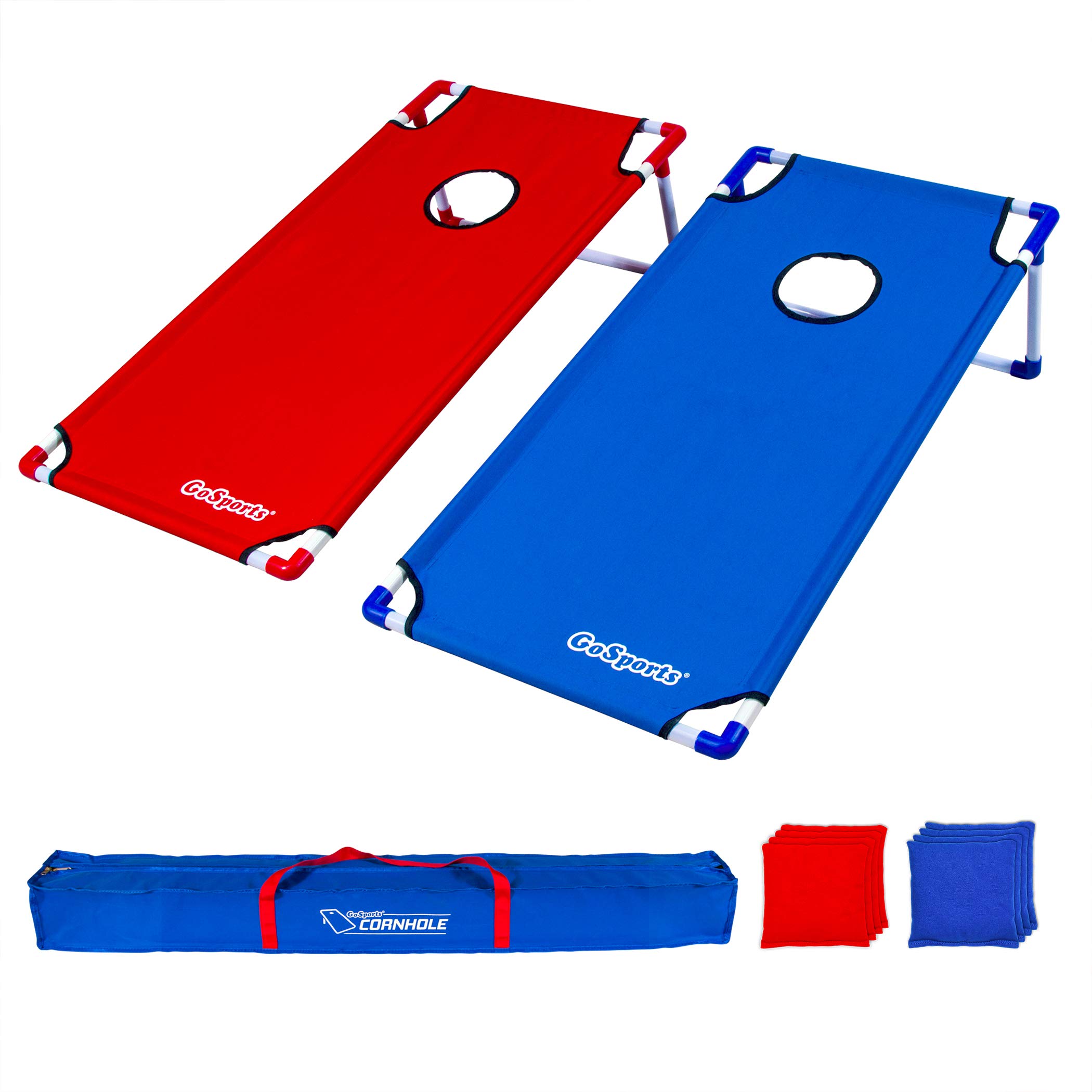 GoSports Portable 3 x 2 ft Cornhole Game Set - Premium Bean Bag Toss Game for Adults, Kids, Family & Outdoor Parties - Backyard, Tailgating, Beach & Camping Fun