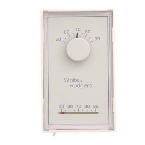Single Stage Mechanical Thermostat - Vertical Mount, Mercury-Free Heat Only Thermostat for Home & Office Heating Systems | Perfect for Residential & Commercial Use