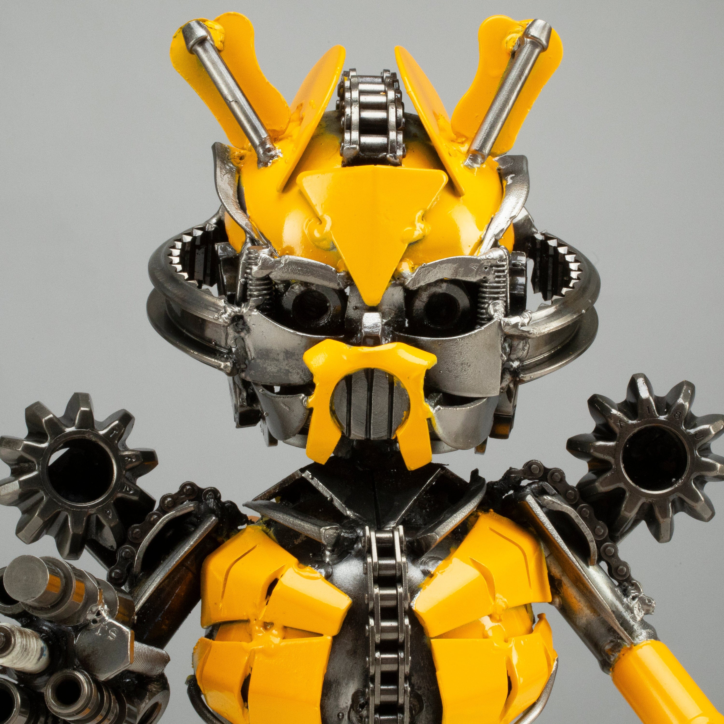 10 BumbleBee Inspired Recycled Metal Sculptures - Eco-Friendly Home Decor & Garden Art - Perfect for Wall Decor, Office Decor, and Unique Gift Ideas