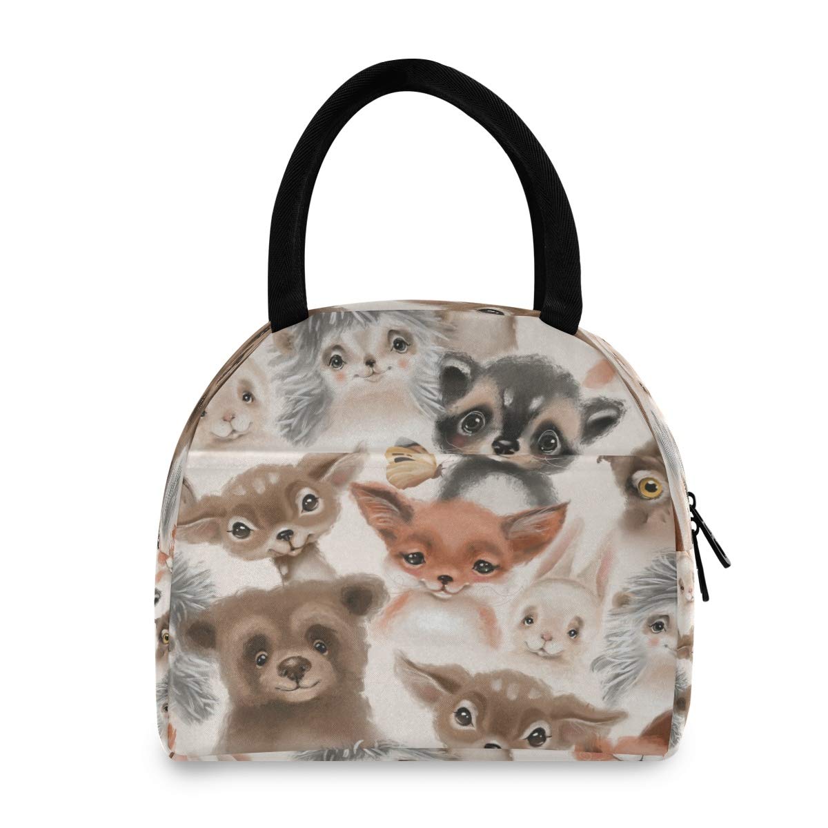 Insulated Lunch Bag with Cute Cat Pattern - Water Resistant Thermal Food Cooler Tote for Women, Men & Adults - Perfect for Work, School, Picnics & Outdoor Activities
