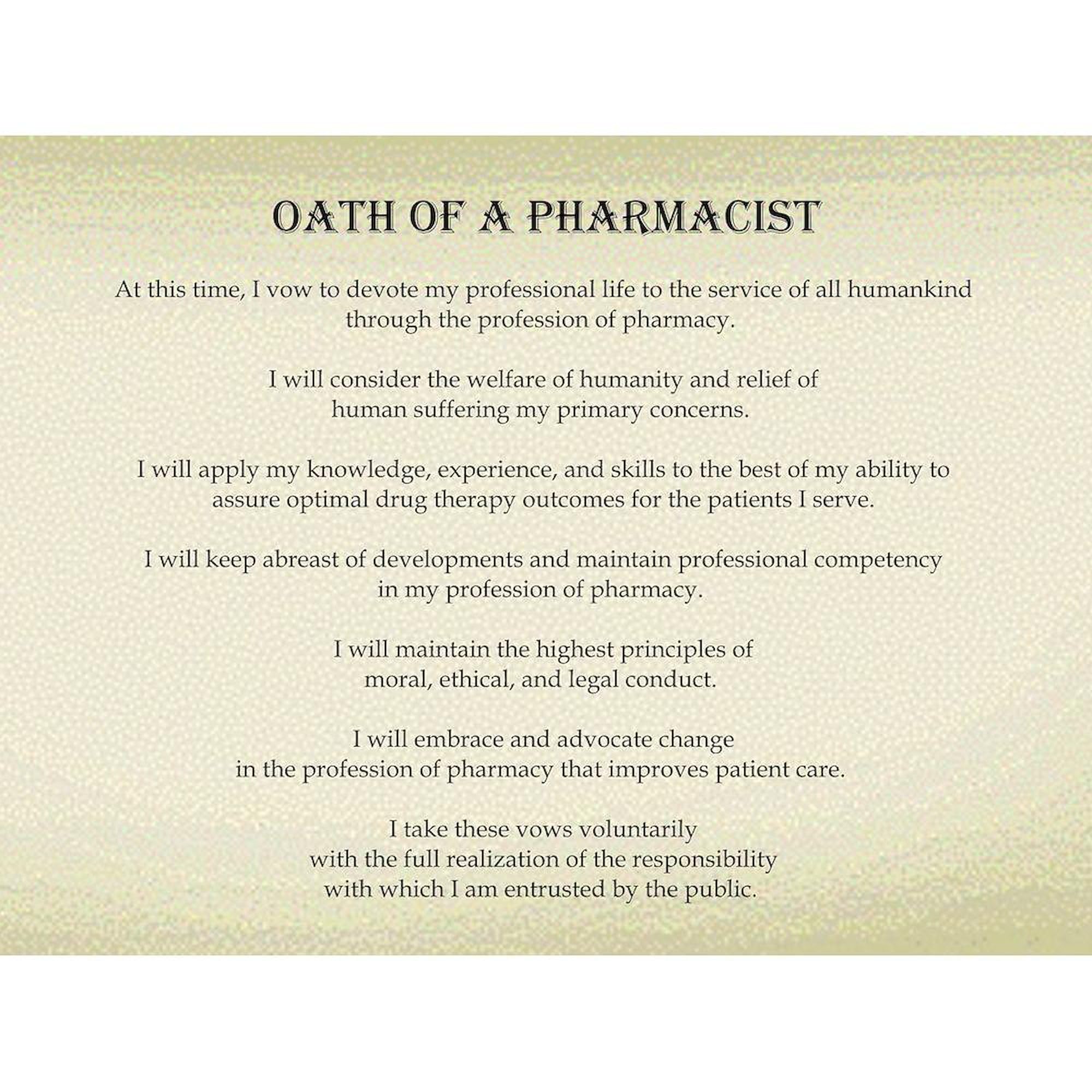 Pharmacist Oath Ceramic Coffee Mug 11oz (325ml) - Funny Gift for Pharmacists, Coffee Lovers - Perfect for Office, Home & Break Room Use