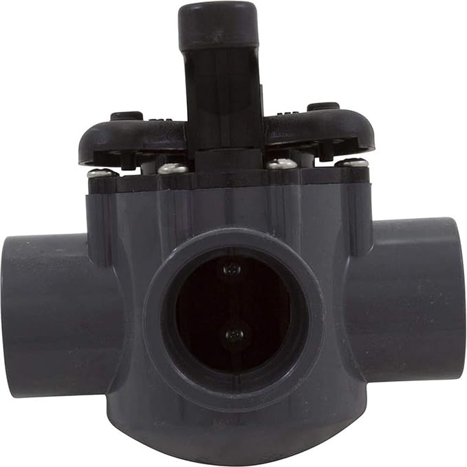 Pentair 3-Way PVC Valve 1-1/2 Inch (40mm) - Durable Pool & Spa Control Valve for Water Flow Management