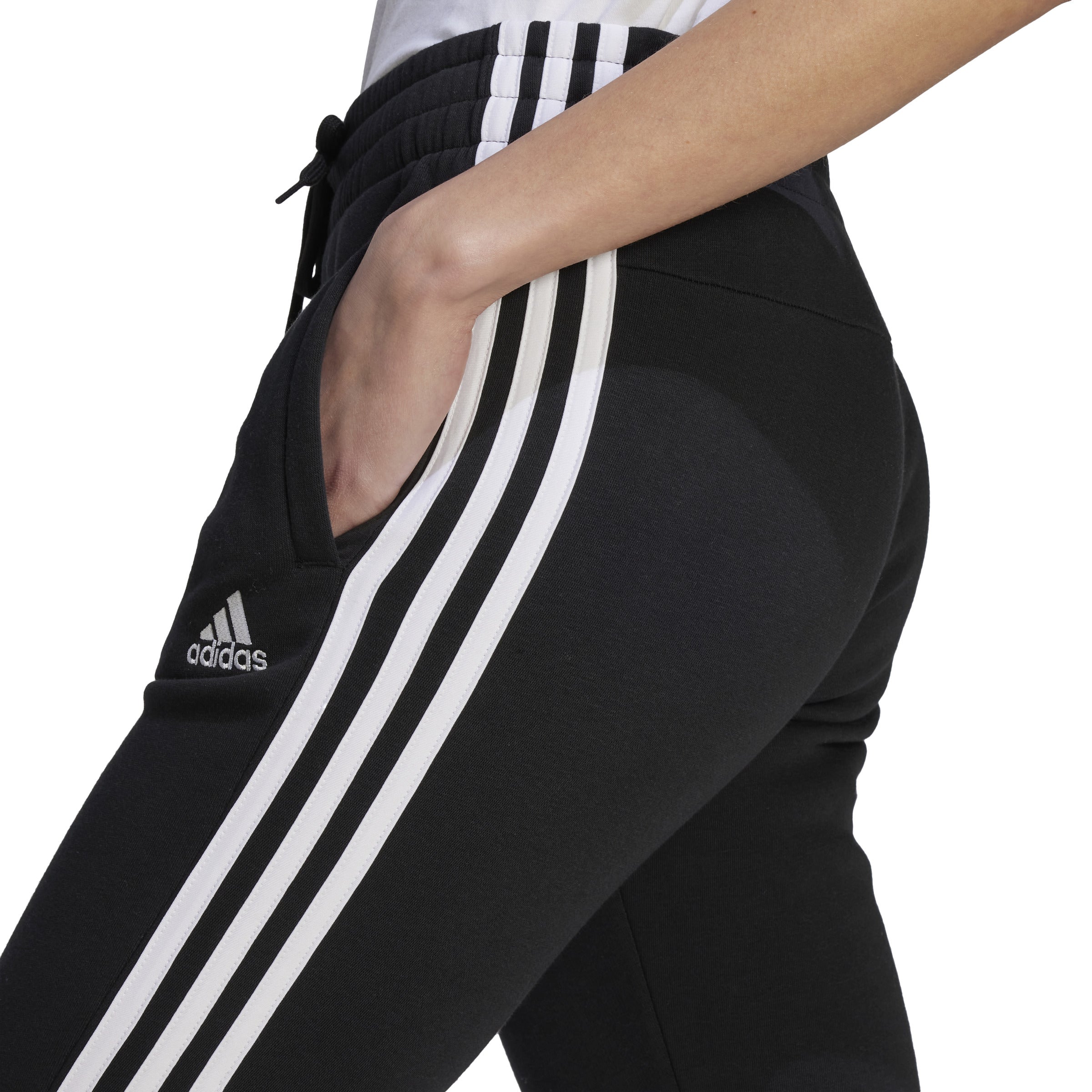 Adidas Women's Essentials 3-Stripes Fleece Jogger Pants - Soft Comfortable Lounge & Workout Sweatpants for Running, Yoga, and Casual Wear