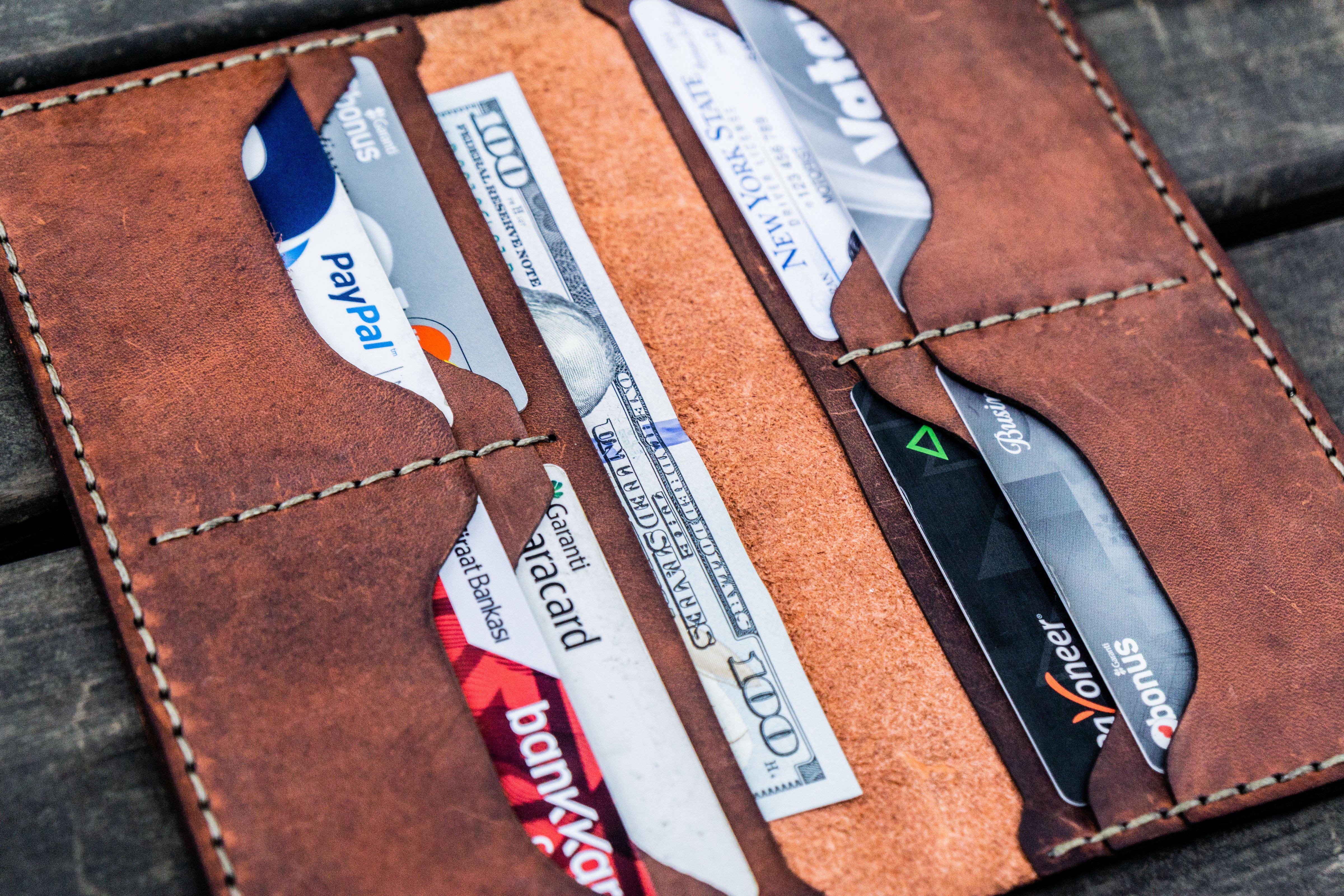 No.49 Handmade Genuine Leather Women's Wallet - Crazy Horse Orange | Stylish & Durable for Everyday Use, Travel & Gifts