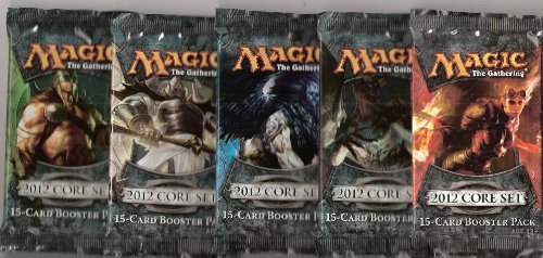 Magic the Gathering M2012 Booster Packs - Lot of 5 | Collectible Trading Card Game for MTG Players | Perfect for Game Nights, Tournaments & Card Collection
