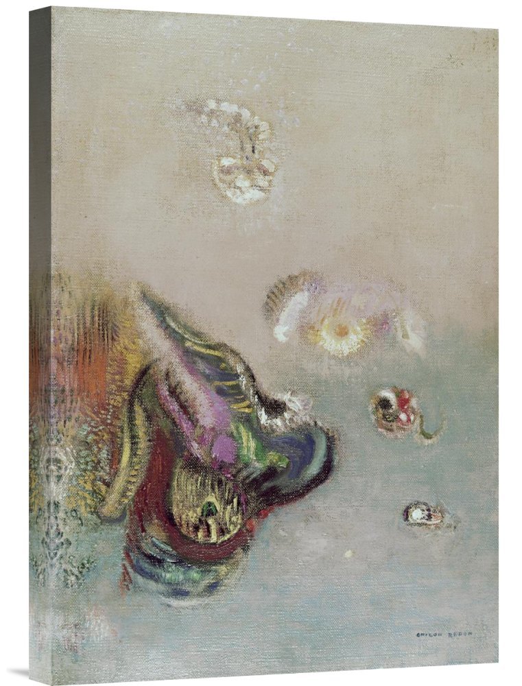 Odilon Redon Abstract Art Print - Premium Gallery Wrapped Canvas Wall Decor for Living Room, Bedroom & Office | Museum-Quality Giclee Reproduction