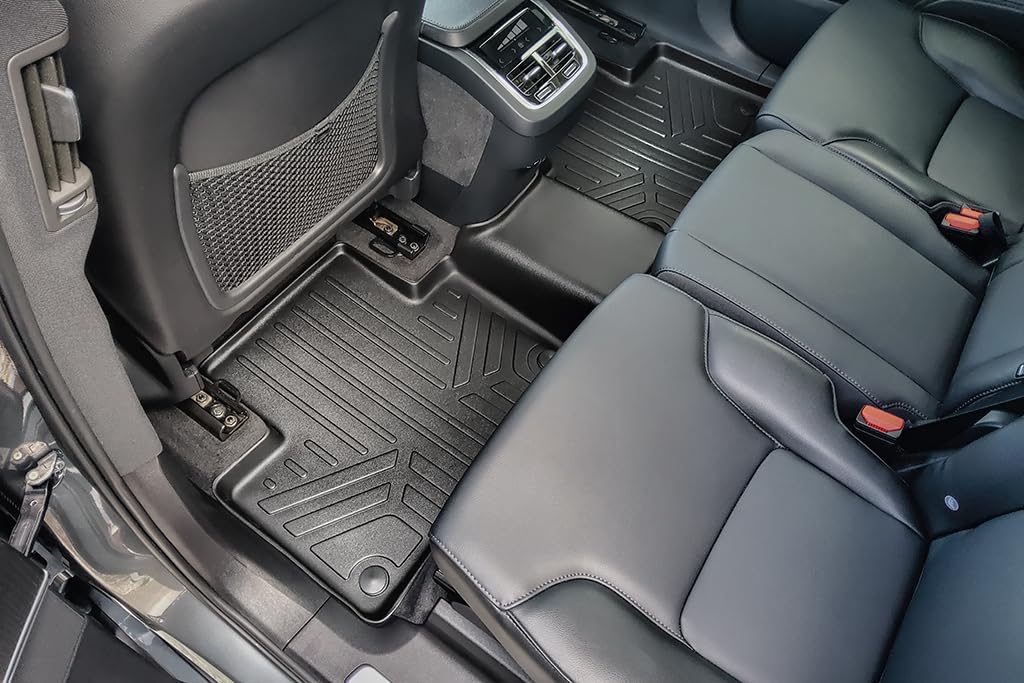 Premium SMARTLINER All-Weather Floor Mats & Cargo Liner Set for 2016-2025 Volvo XC90 (Excluding Plug-in Hybrid) - 3-Row Protection, Durable Black Custom Fit - Perfect for Family Road Trips & Outdoor Adventures