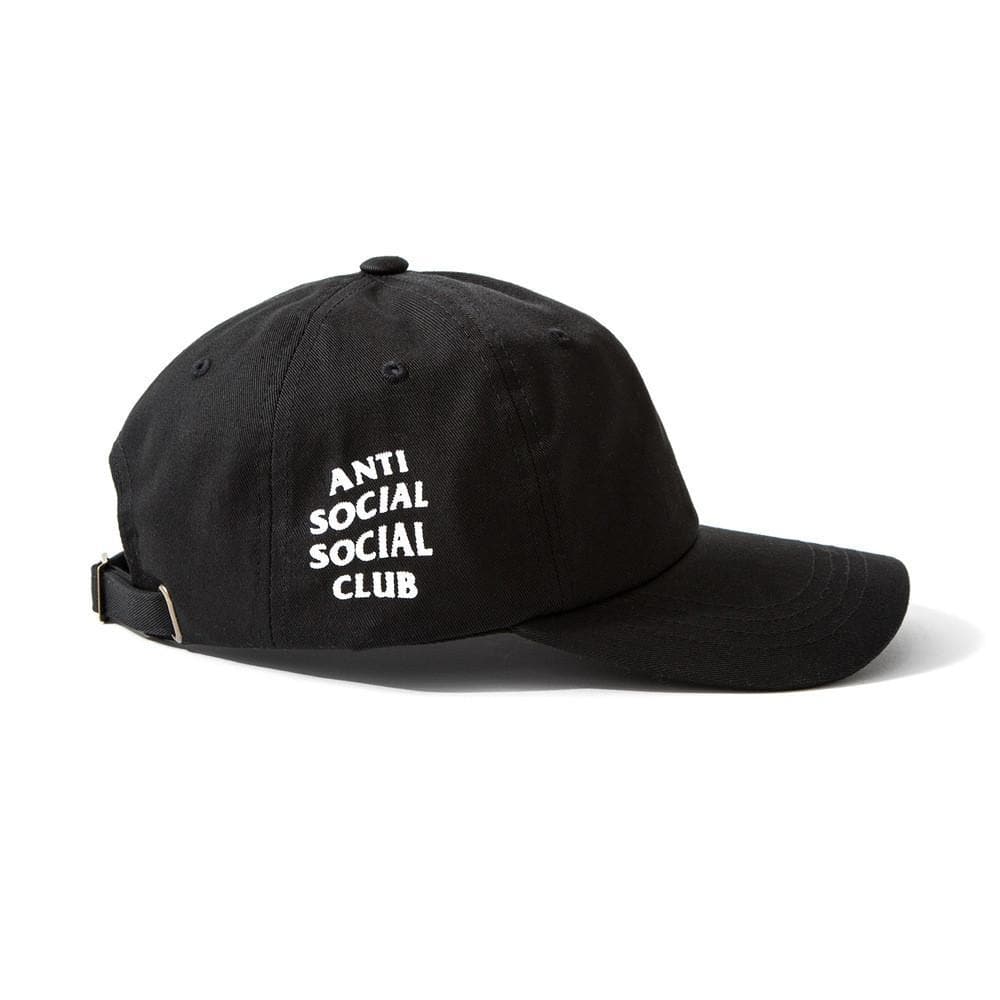 Anti Social Social Club Weird Cap - Black Adjustable Snapback Hat for Men & Women - Perfect for Streetwear, Hip Hop Fashion & Casual Outfits