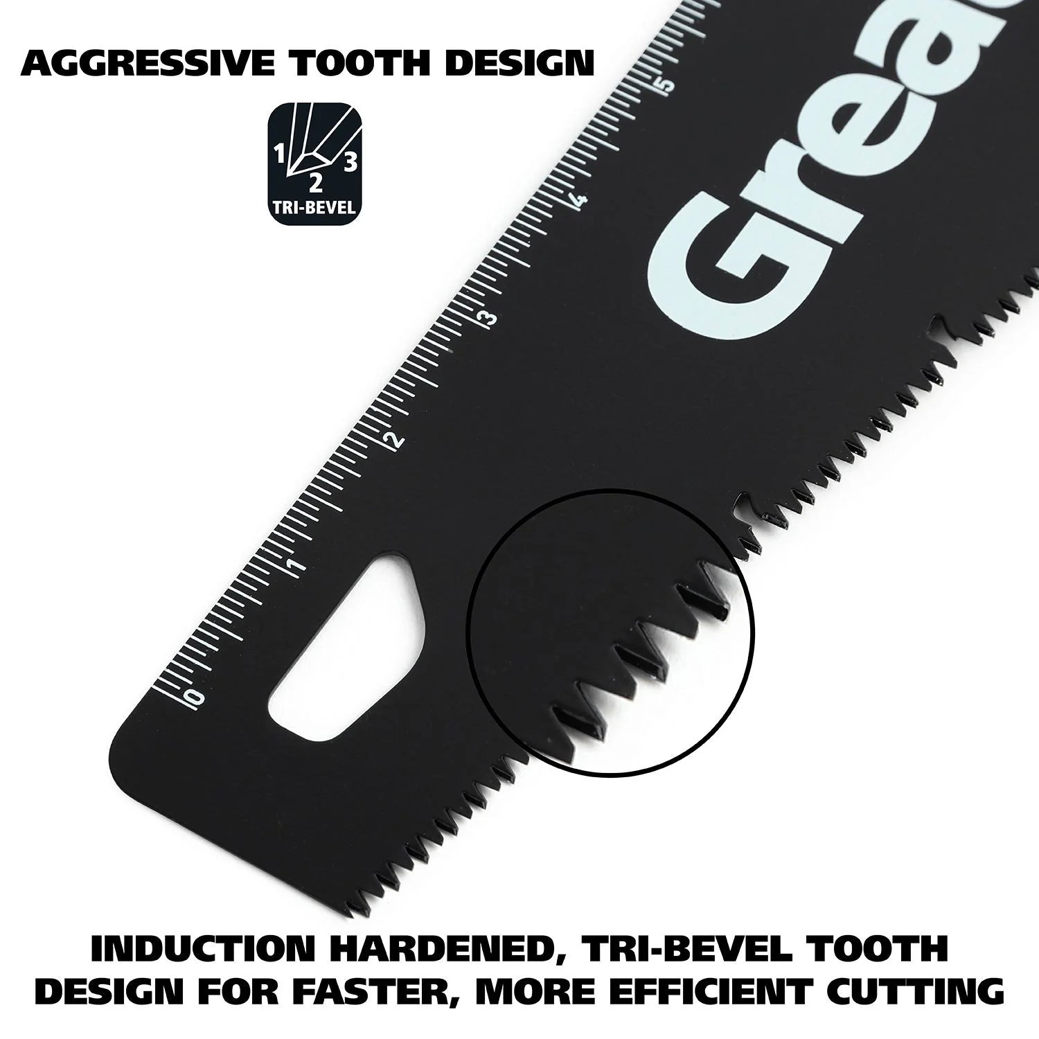 GreatNeck 74003 15-Inch Aggressive Tooth Handsaw - Heavy Duty Aluminum Frame Wood Saw for Cutting Branches, PVC, Trees | Perfect for DIY Projects, Camping, Gardening & Outdoor Use