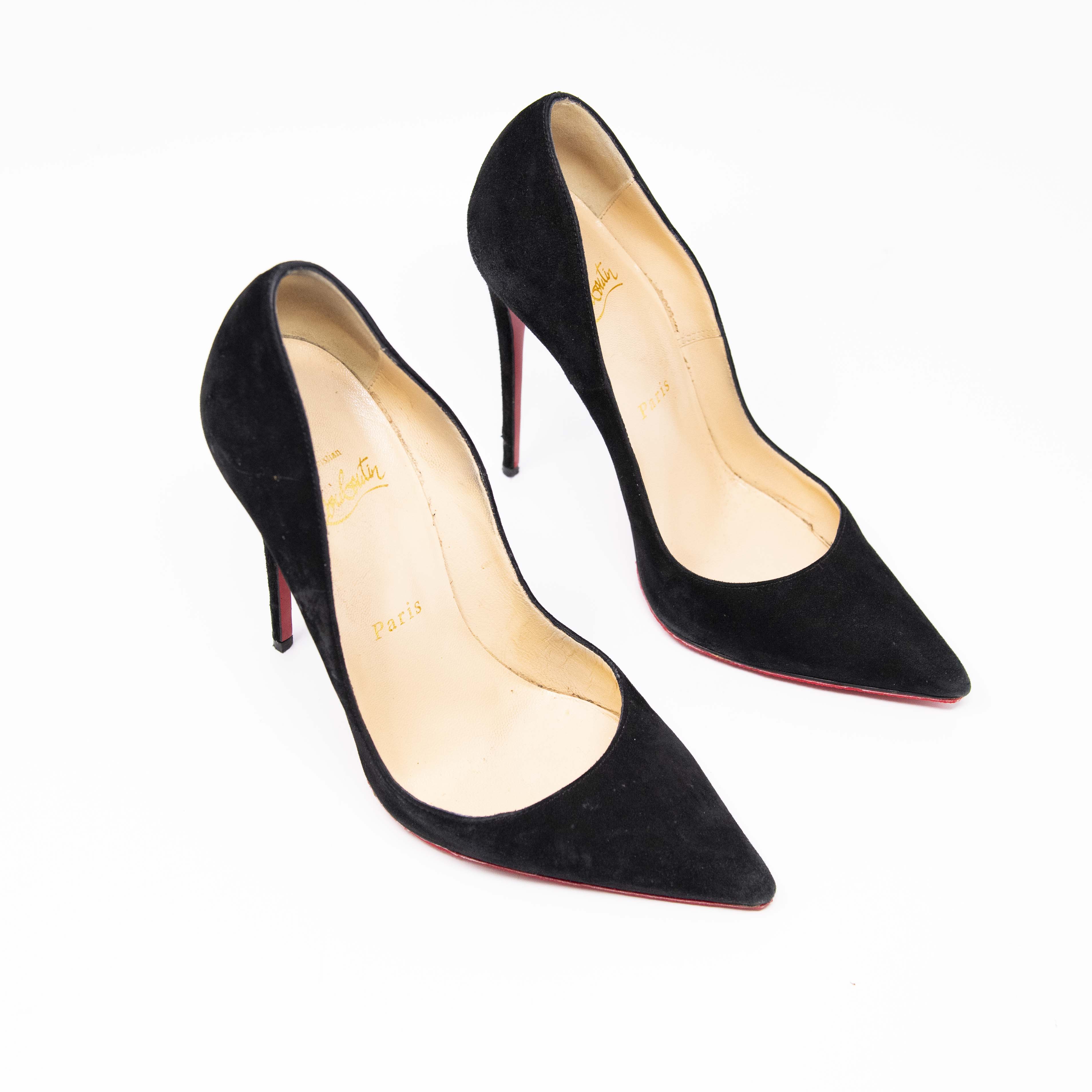 Christian Louboutin Black So Kate 120mm Patent Leather Pumps Size 37 - Elegant Pointed Toe High Heels for Women, Perfect for Evening Parties, Weddings & Special Occasions