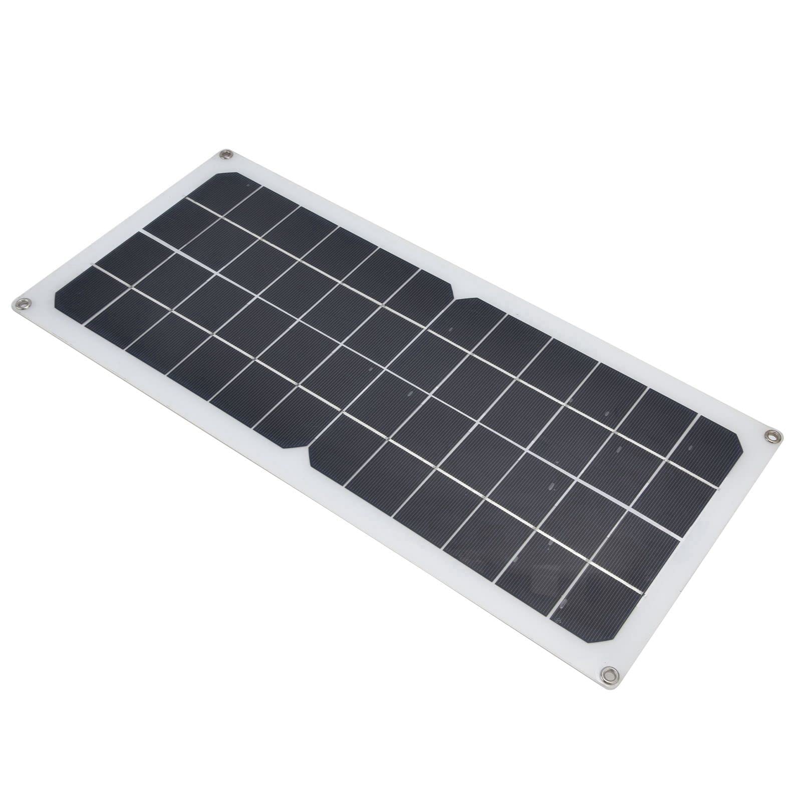 EXCLUZO 10W Solar Panel Kit - High Efficiency Portable Solar Charger for Boats, Camping, RV & Outdoor Adventures | Lightweight & Low Light Performance