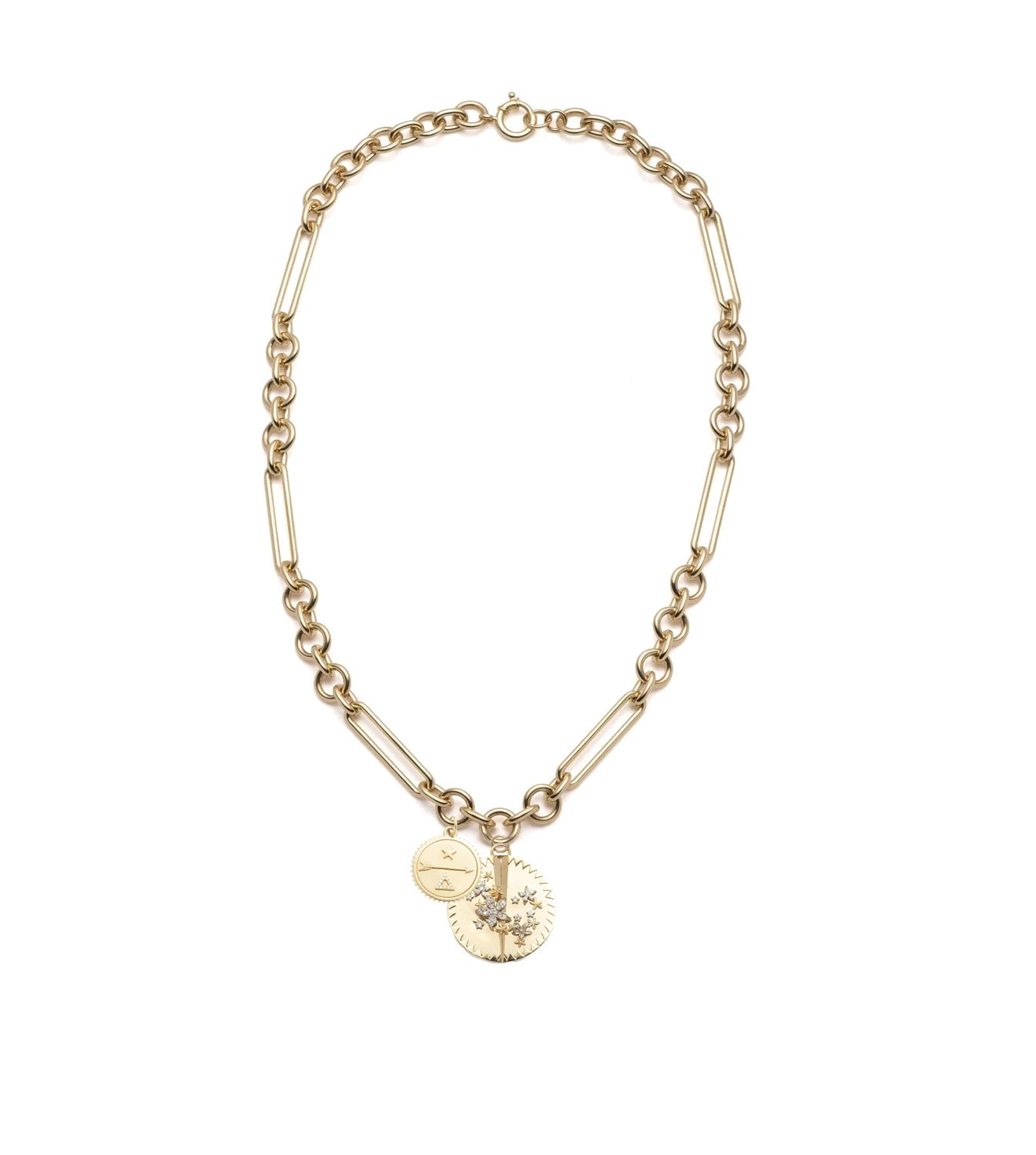 Resilience Mixed Clip Necklace - Adjustable Midsize Fashion Jewelry for Women - Perfect for Office, Party & Everyday Wear