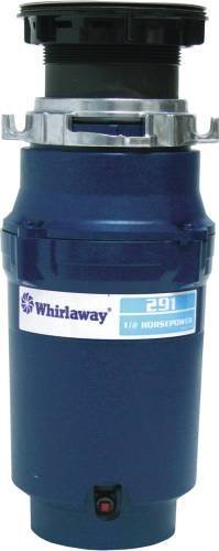 Anaheim 291-Piece Whirlaway Garbage Disposal with Plug - 1/2 HP Under Sink Food Waste Disposer - Perfect for Kitchen, RV & Small Space Waste Management