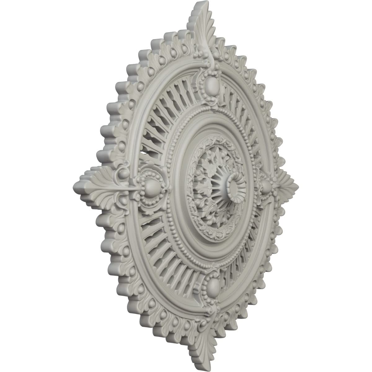 Ekena Millwork CM29HYPCF 29-Inch Hand-Painted Haylynn Ceiling Medallion - Cream Finish, 29 1/8