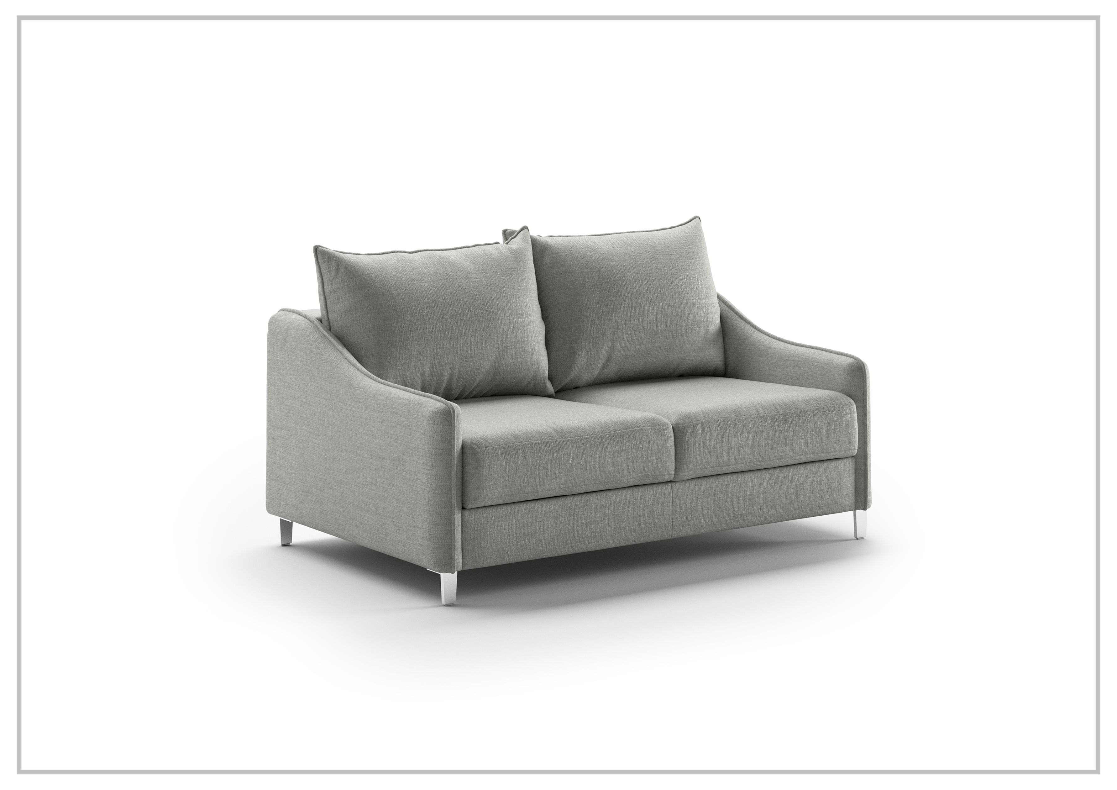 Luonto Ethos Fabric Full XL Sleeper Sofa - 2 Gray Color Options | Space-Saving Convertible Sofa Bed for Small Apartments & Guest Rooms