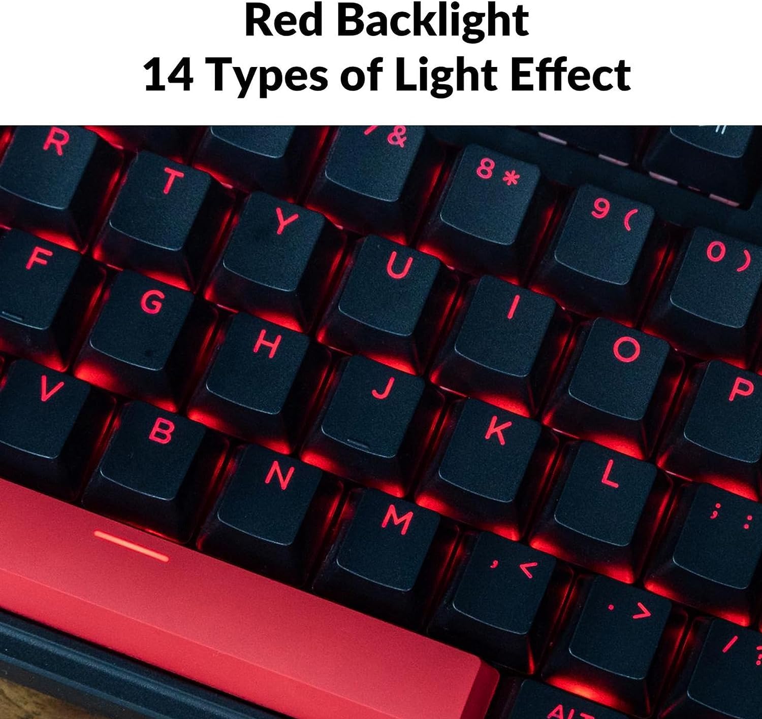 Keychron C3 Pro QMK/VIA Programmable 87-Key TKL Mechanical Gaming Keyboard - Gasket Mount, Red LED Backlight, Red Switches for Mac/Windows/Linux - Perfect for Esports, Coding & Office Work