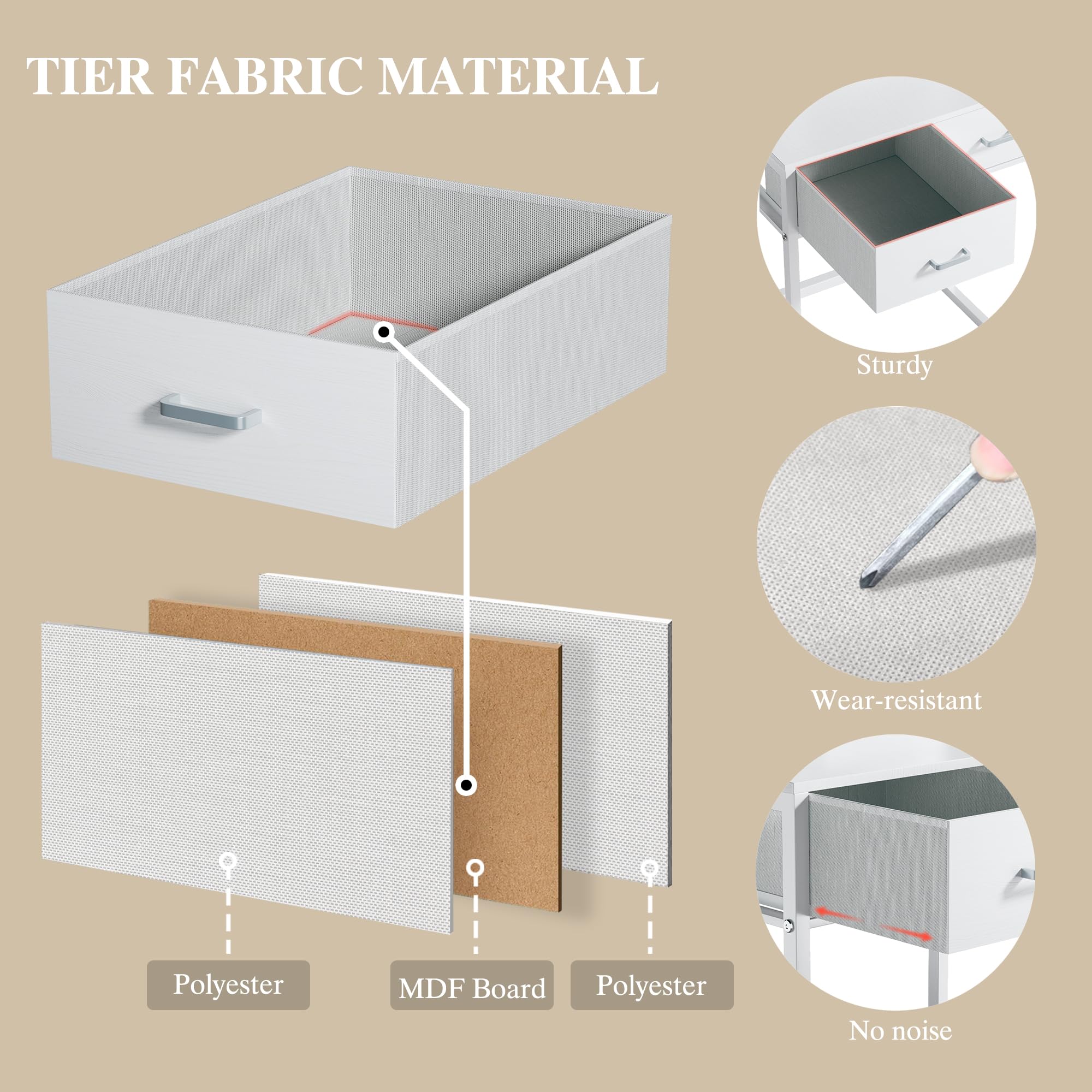 White Makeup Vanity Desk with LED Lights & Mirror - Small Dressing Table with Fabric Storage Drawer, Chair & Shelves - Fold-Up Panel & Power Outlet - Perfect for Bedroom, Dorm Room or Beauty Salon