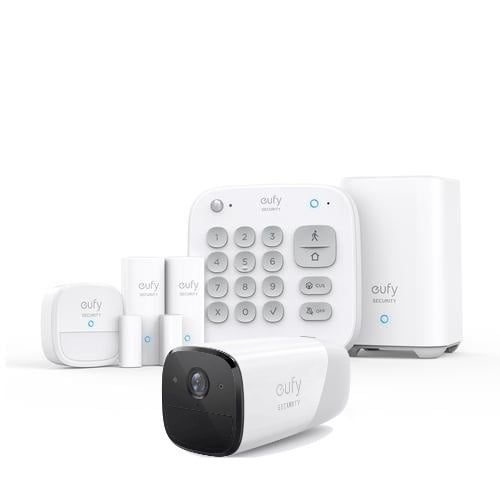 Eufy Security Alarm System 5-Piece Kit with EufyCam 2 Pro - Wireless Home Security Camera System for Indoor/Outdoor Protection