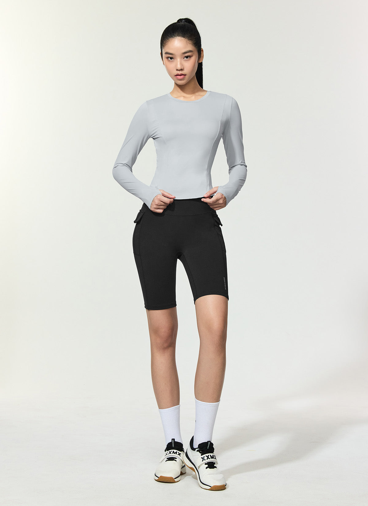 Cooling Princess Finger Hole Long Sleeve Shirt for Women - Breathable UV Protection Sun Shirt for Outdoor Activities, Hiking, and Beach Wear