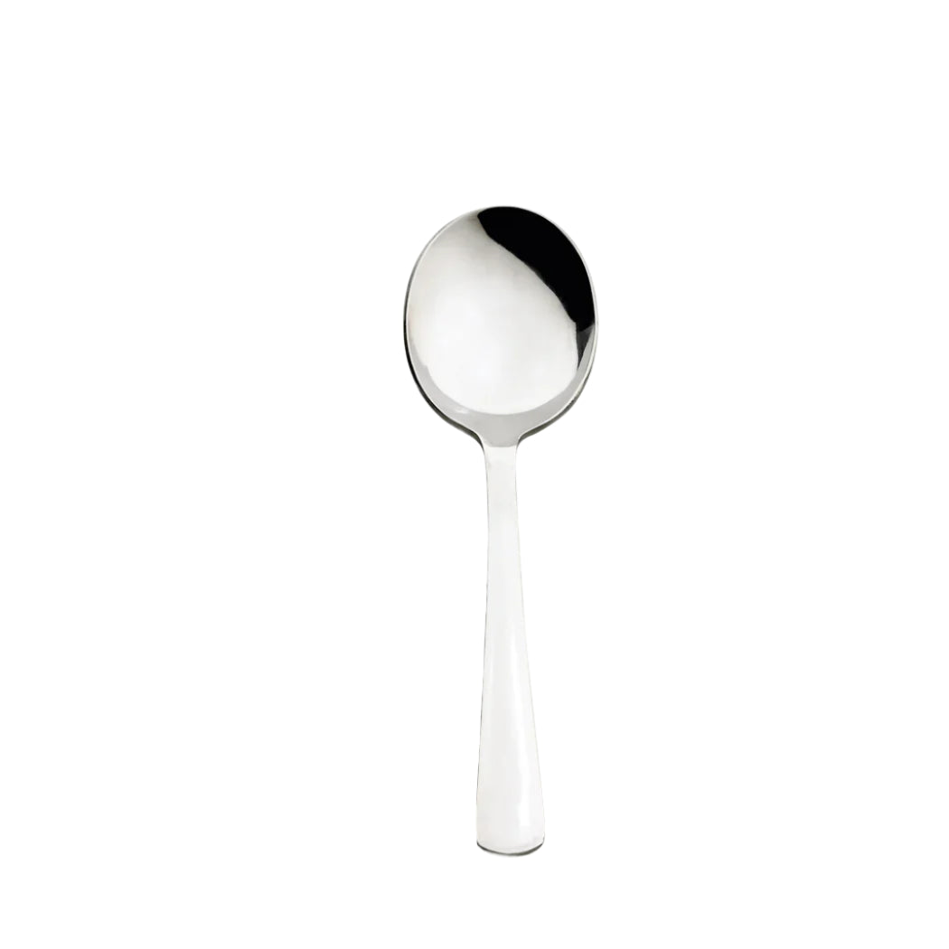 Browne Win2 Bouillon Spoon - Set of 24 Stainless Steel Soup Spoons for Restaurant, Catering & Home Use - Perfect for Soups, Stews & Desserts
