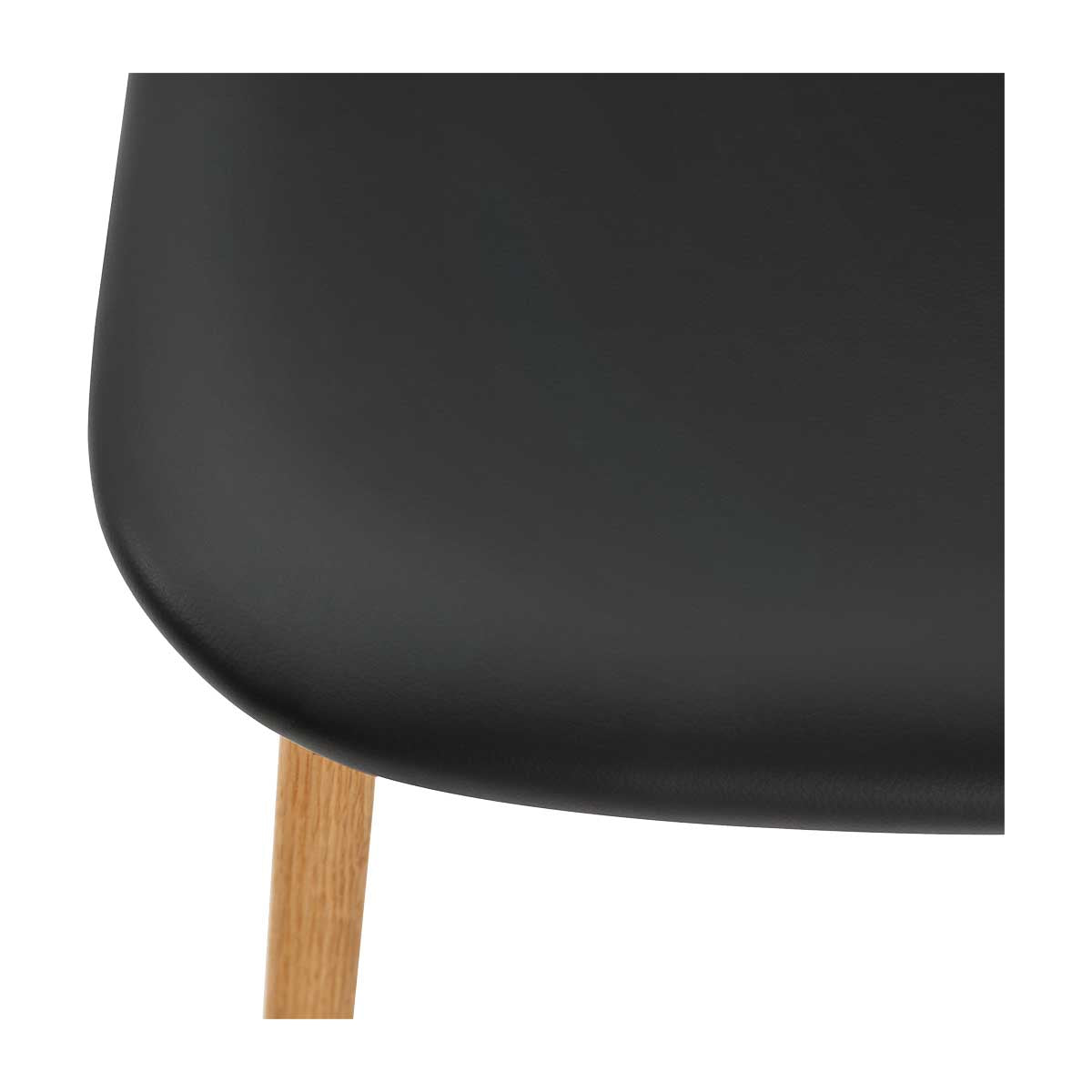 Premium Alaska Leather Dining Chair - Genuine Leather Upholstered, Ergonomic Design for Comfortable Dining - Perfect for Home, Restaurant, and Office Use