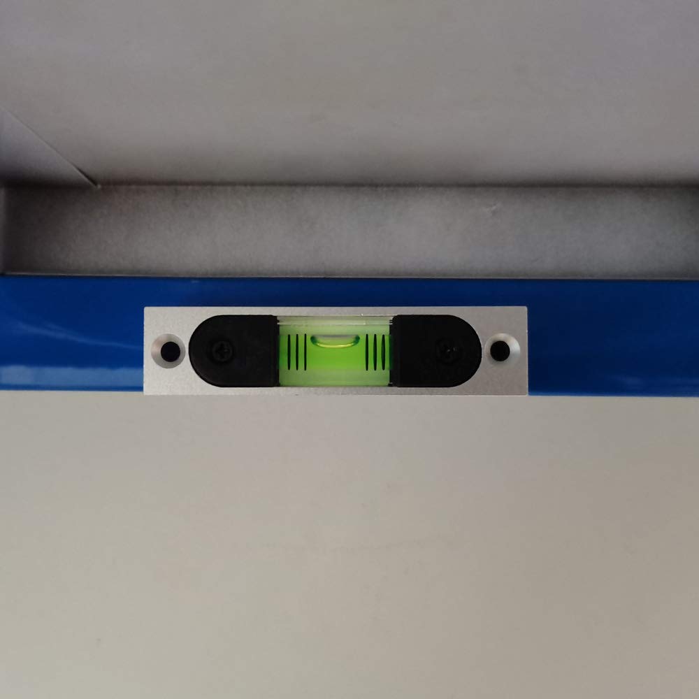 High Precision Metal Adjustable Strip Level with Magnetic Base - Green Rectangular Bubble Level for Woodworking, Construction, and DIY Projects