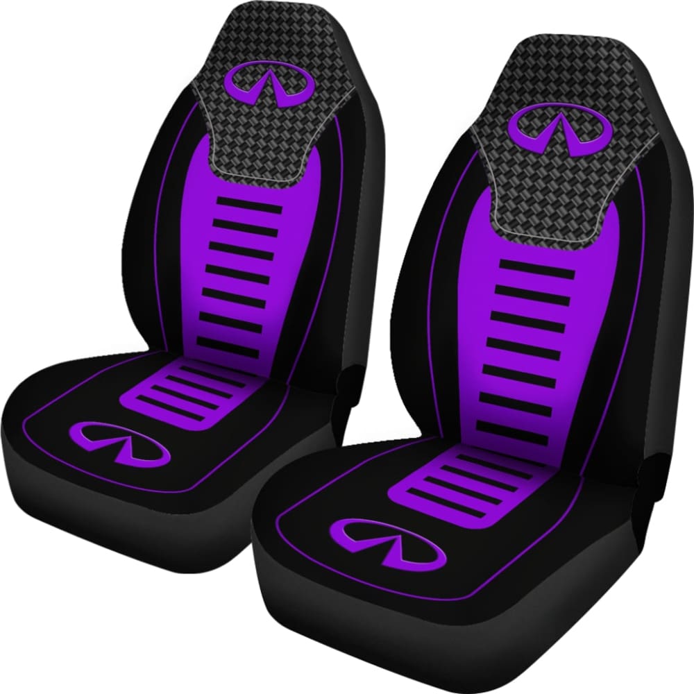 Custom Black & Purple Infiniti Car Seat Covers - Premium Fit for 1 Series (210801) | Waterproof & Comfortable Seat Protectors for Daily Commute & Road Trips