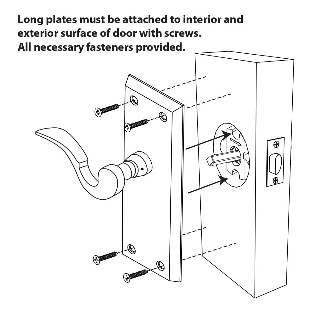 Nostalgic Warehouse 751402 Satin Nickel Privacy Craftsman Plate with Keyhole & Crystal Egg and Dart Knob - 2.375