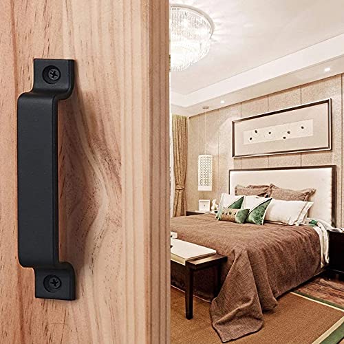 1PC Sliding Barn Door Handle - Cabinet & Closet Furniture Flush Pull Handle - Wood Door & Gate Hardware Accessory - Perfect for Farmhouse, Rustic & Modern Home Decor