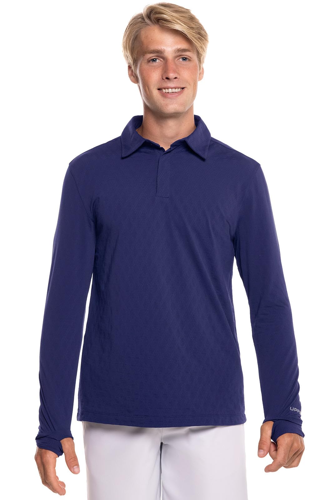 Coolibar UPF 50+ Sun Protective Men's Arobello Polo Shirt - Lightweight Quick-Dry UV Protection for Golf, Hiking & Outdoor Activities