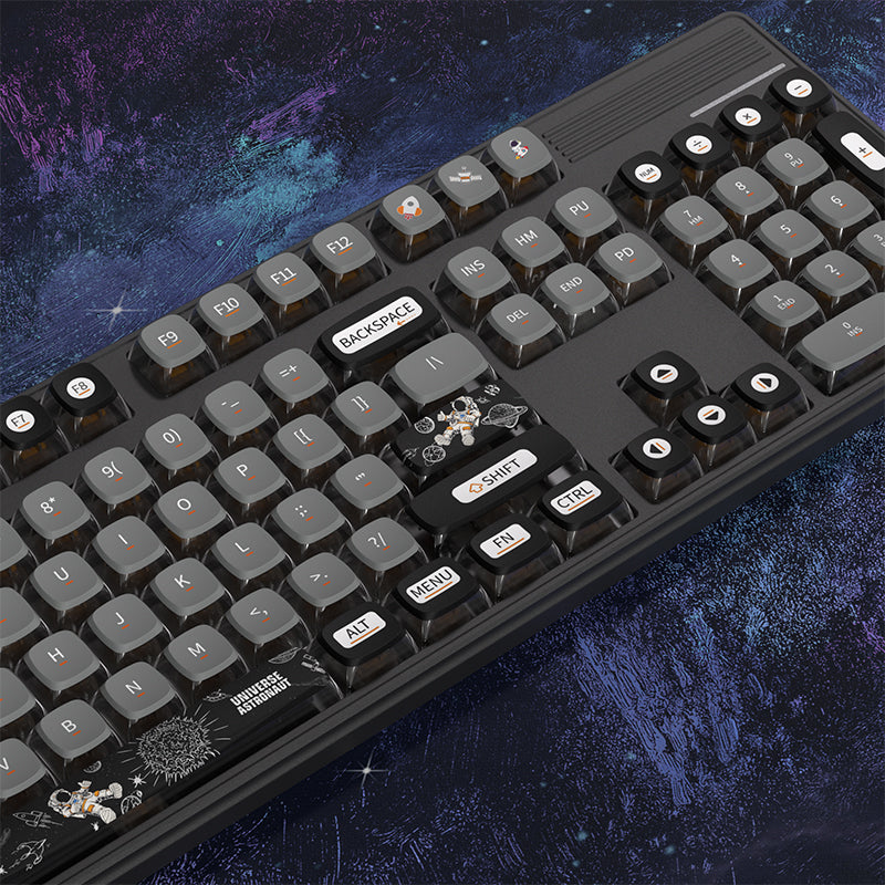PIIFOX Space ASA Profile Pudding Keycap Set - 117 Keys for Mechanical Keyboards | Perfect for Gaming, Typing & Custom Builds