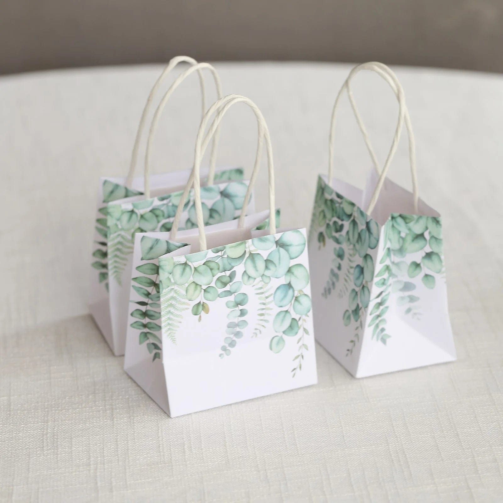 12 Pack Floral Print Gift Bags with Handles - Elegant Party Favor Bags for Weddings, Baby Showers & Birthday Celebrations