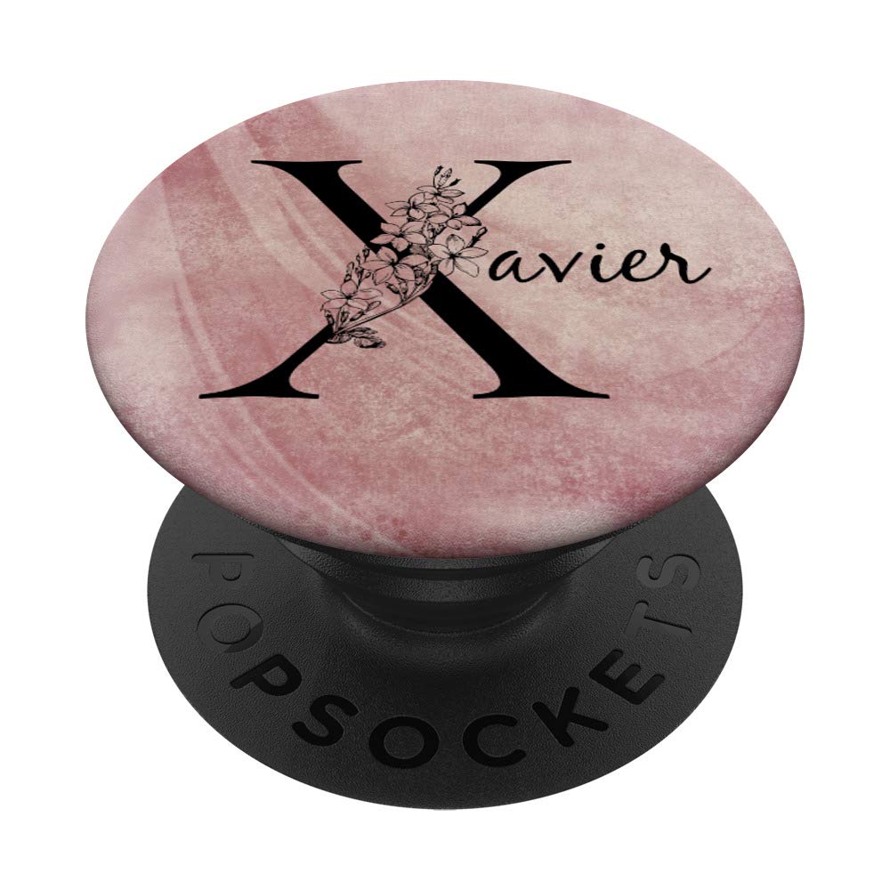 Xavier Personalized Name T-Shirt - Floral Rose Pink Grunge Design for Men & Women - Perfect for Birthdays, Gifts & Casual Wear