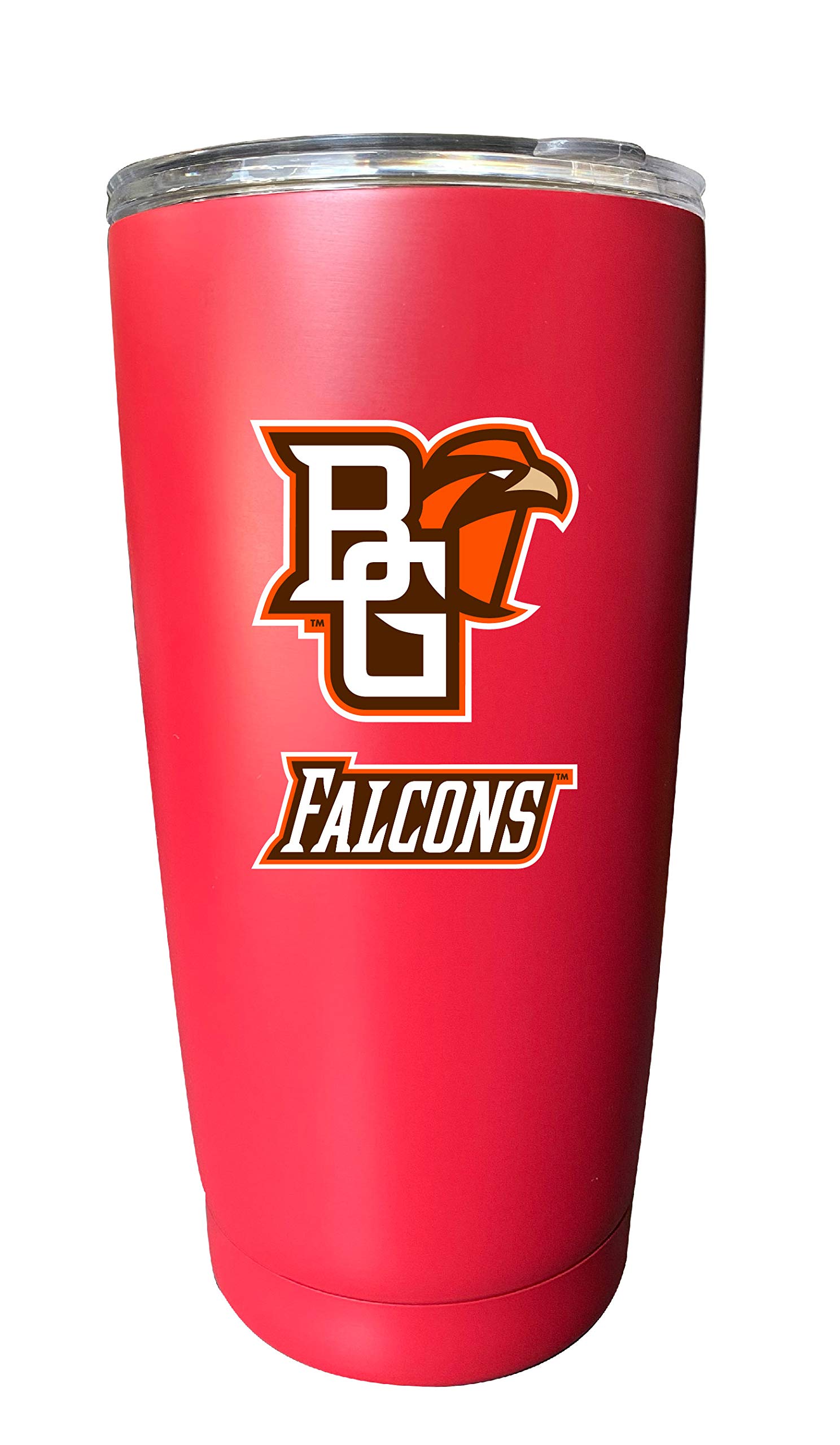 Bowling Green Falcons 16oz Insulated Stainless Steel Tumbler with Lid - Officially Licensed College Drinkware for Coffee, Tea & Cold Beverages - Perfect for School, Office & Tailgating