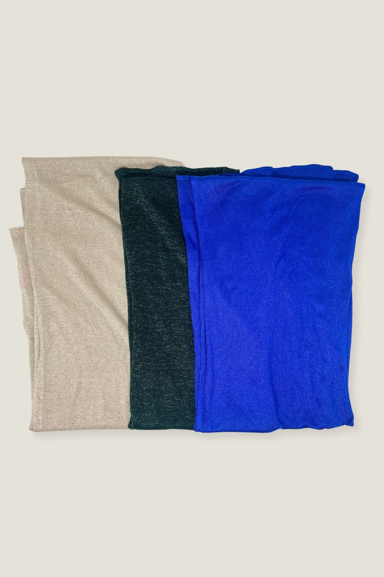 Lurex Scarf for Women - Soft & Shiny Green Metallic Wrap - Perfect for Parties, Weddings & Evening Events