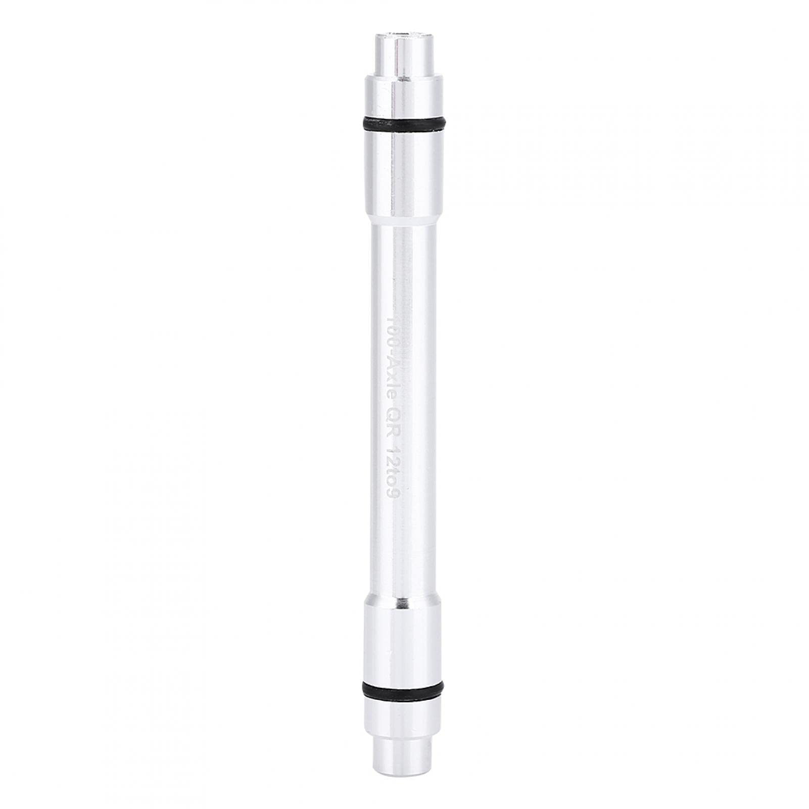 Tyenaza 12mm to 9mm Bicycle Thru Axle Adapter - Quick Release Skewer for Road & Mountain Bikes - Lightweight Silver Hub Converter for Enhanced Wheel Security | Perfect for Commuting, Trail Riding & Bike Upgrades