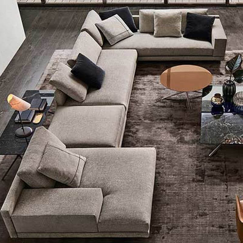 7-Seater U-Shaped Corner Sectional Sofa Set - 4 or 5 Piece Modular L-Shaped Couch with Left Chaise - Perfect for Large Living Rooms, Family Gatherings & Home Theater Seating