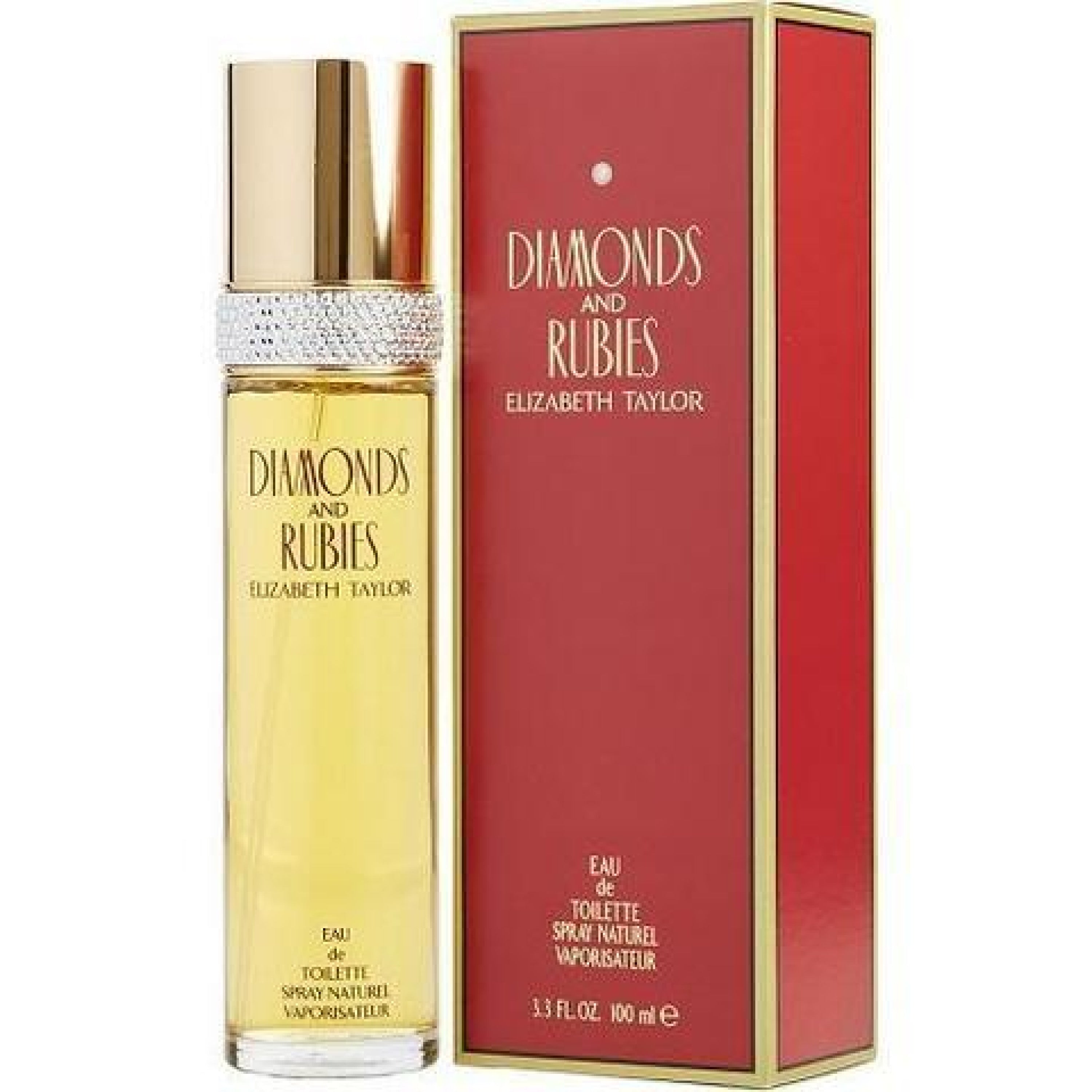 Elizabeth Taylor Diamonds & Rubies Ruby Red 100ML Eau de Toilette Spray for Women - Luxurious Floral Fragrance for Evening Wear & Special Occasions