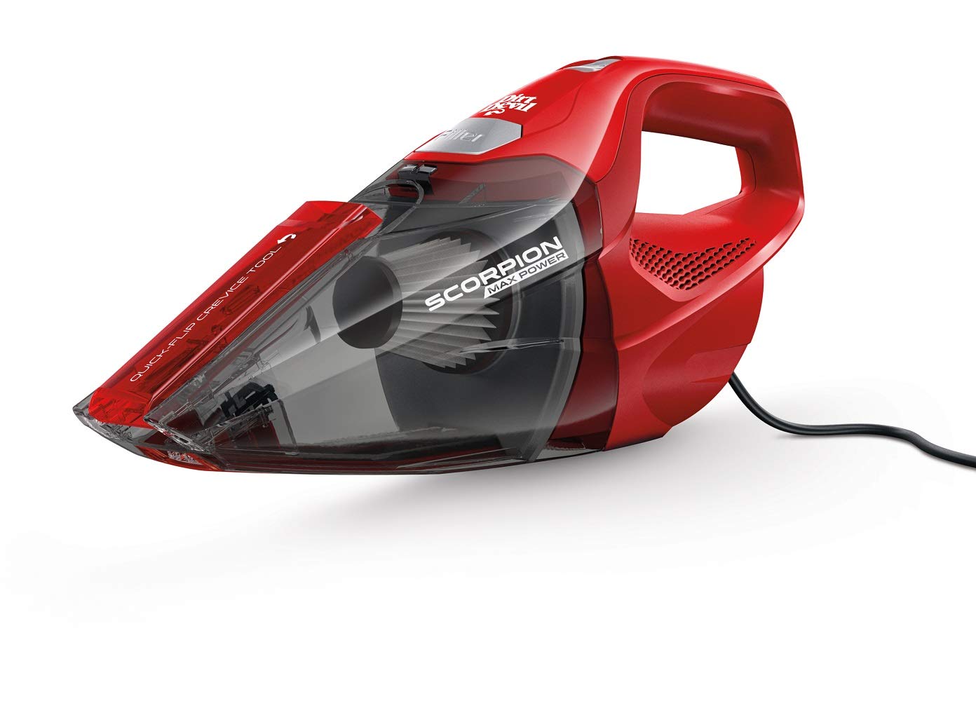 Dirt Devil Scorpion SD20005RED Corded Handheld Vacuum Cleaner - Compact & Powerful for Quick Cleanups - Perfect for Cars, Stairs, and Small Spaces (Red)