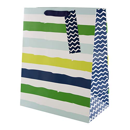 Large Striped Gift Bag