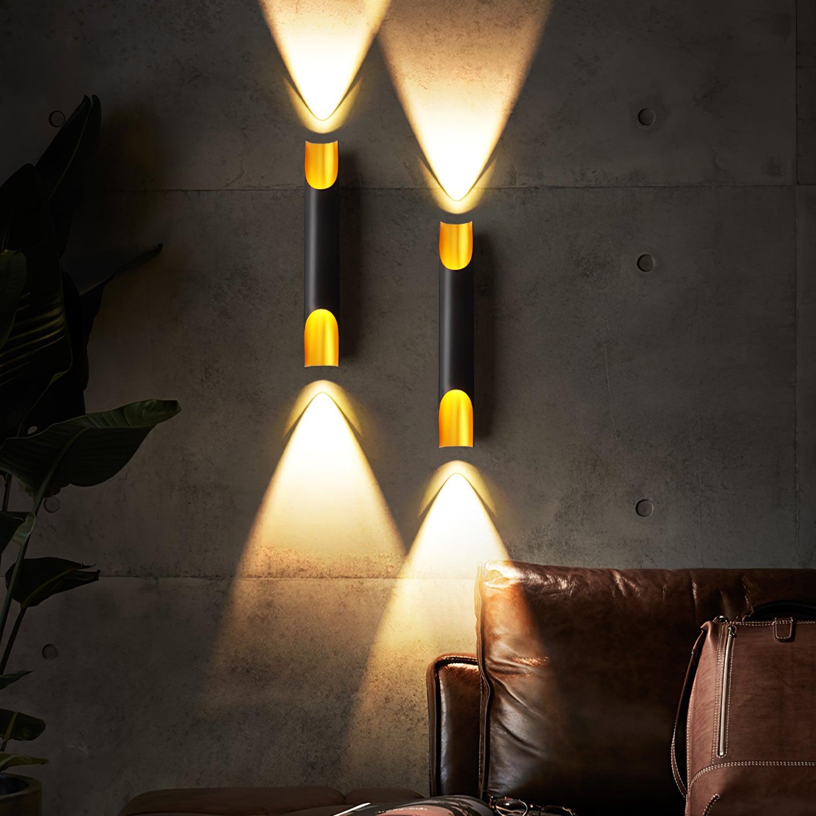 Modern Straight Wall Lamp - Sleek LED Sconce Lighting for Bedroom, Living Room & Hallway - Adjustable Brightness & Energy Efficient Design - Perfect for Ambient & Task Lighting