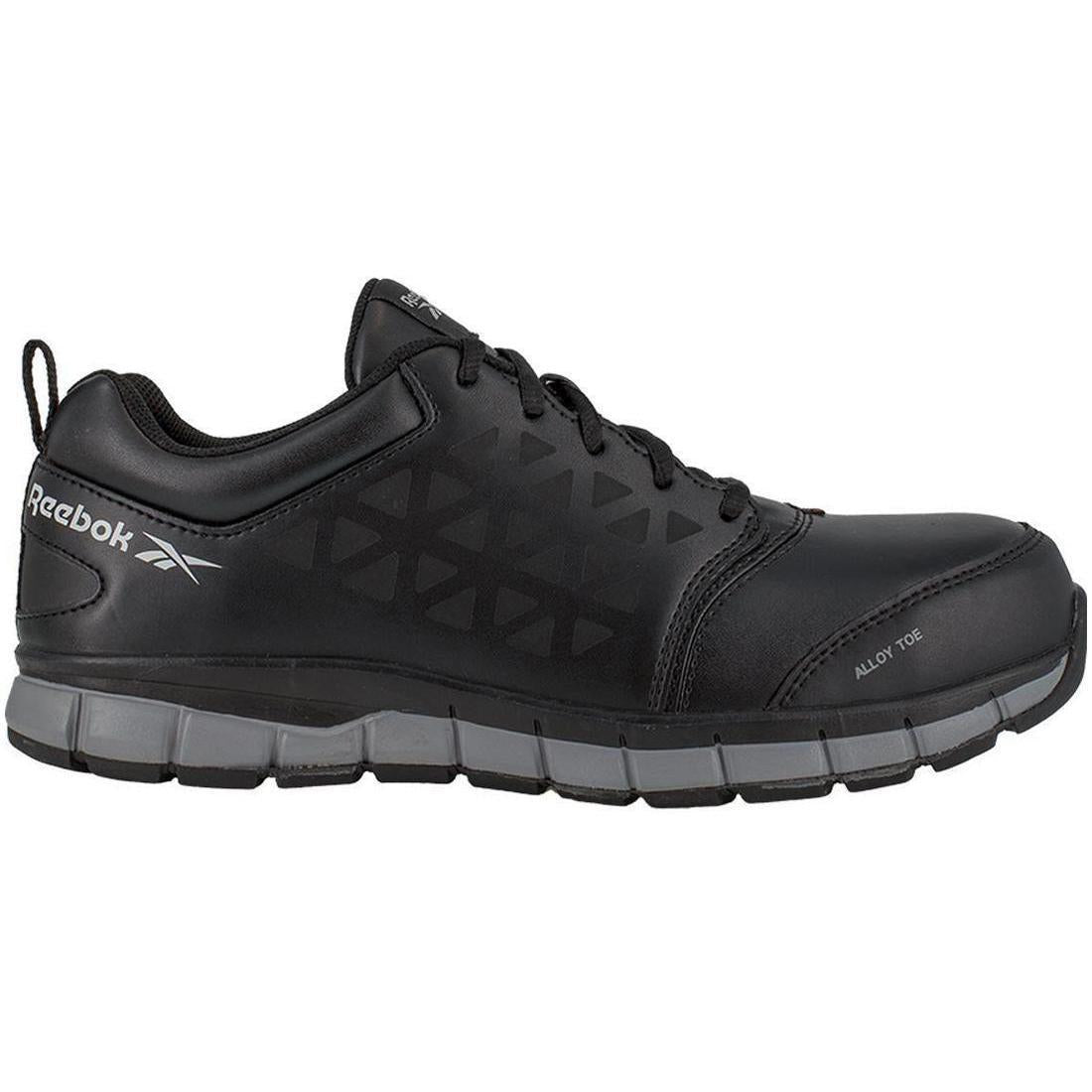 Sublite Cushion Alloy Toe Athletic Work Shoes for Men - Lightweight Safety Shoes with Steel Toe Protection, Slip Resistant & Comfortable for Construction, Warehouse, Outdoor Work - Black CD