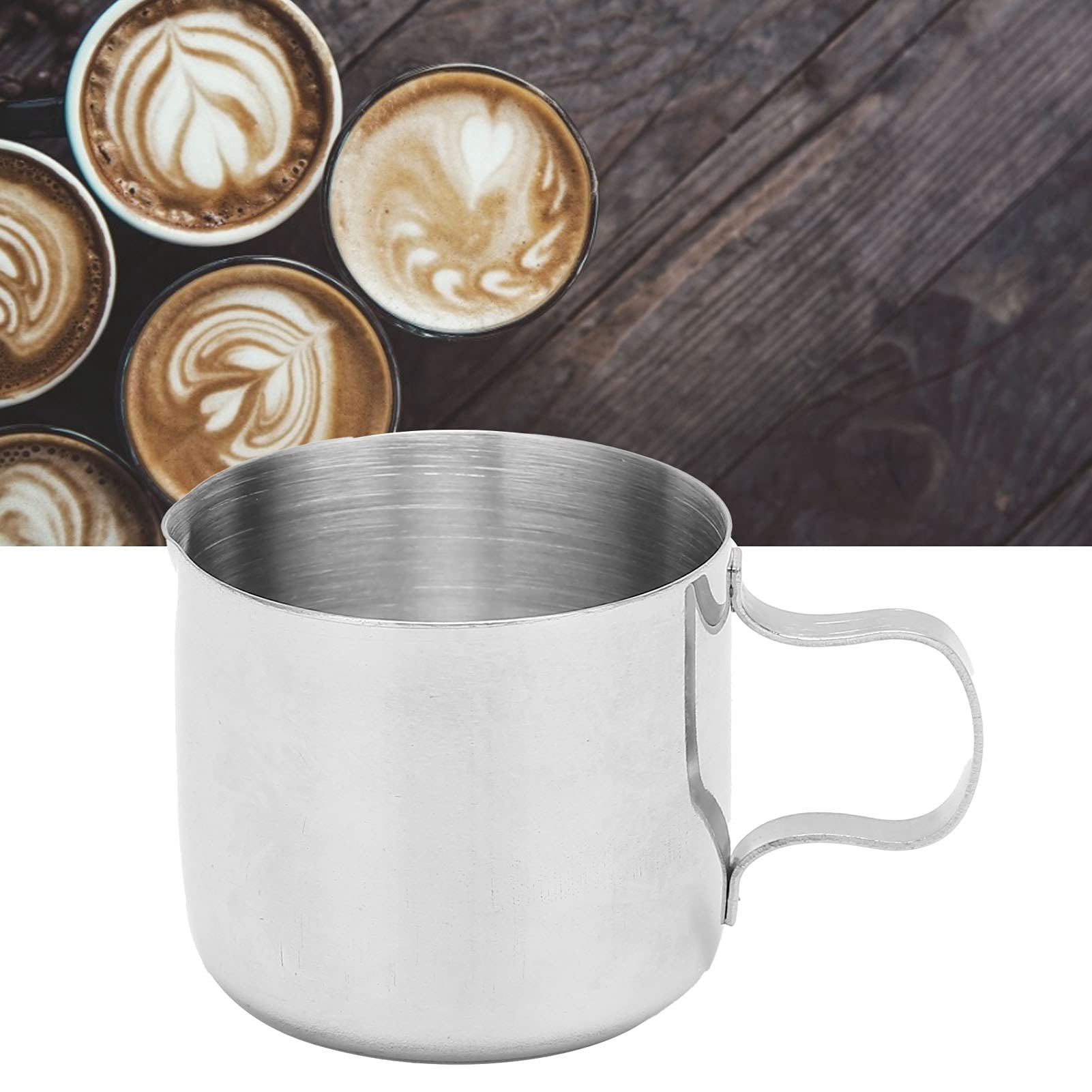 Mini Milk Frothing Cup 30ml - Stainless Steel Frother Pitcher for Latte, Cappuccino & Hot Chocolate - Perfect for Home Baristas & Coffee Lovers