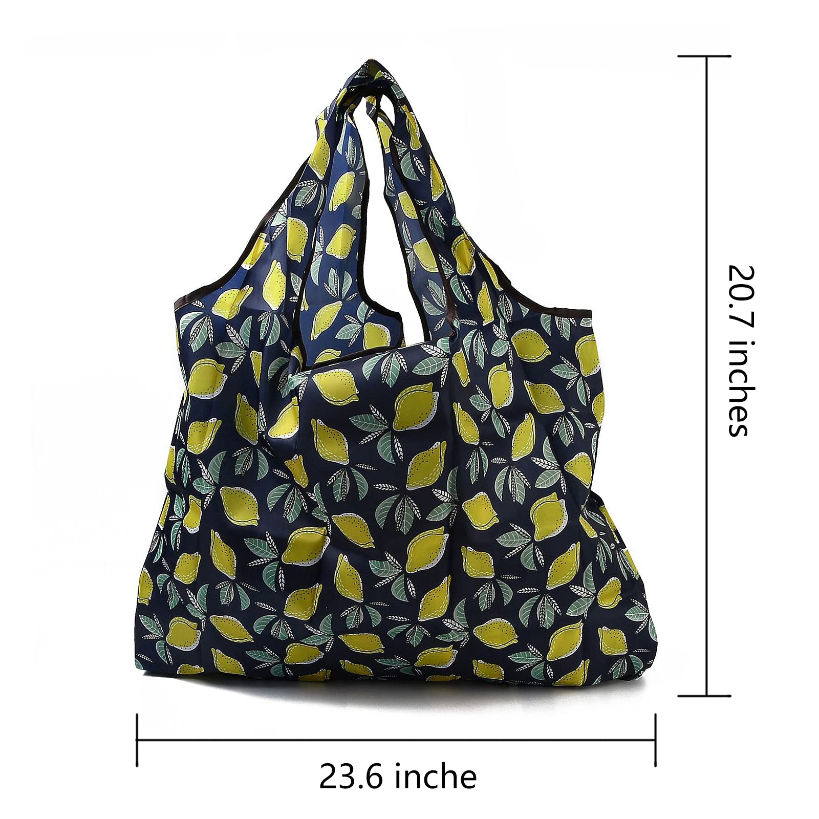 BEEFLYING Foldable Eco-Friendly Nylon Grocery Bags - Reusable Waterproof Shopping Tote Bags for Groceries, Beach, Travel & Daily Use