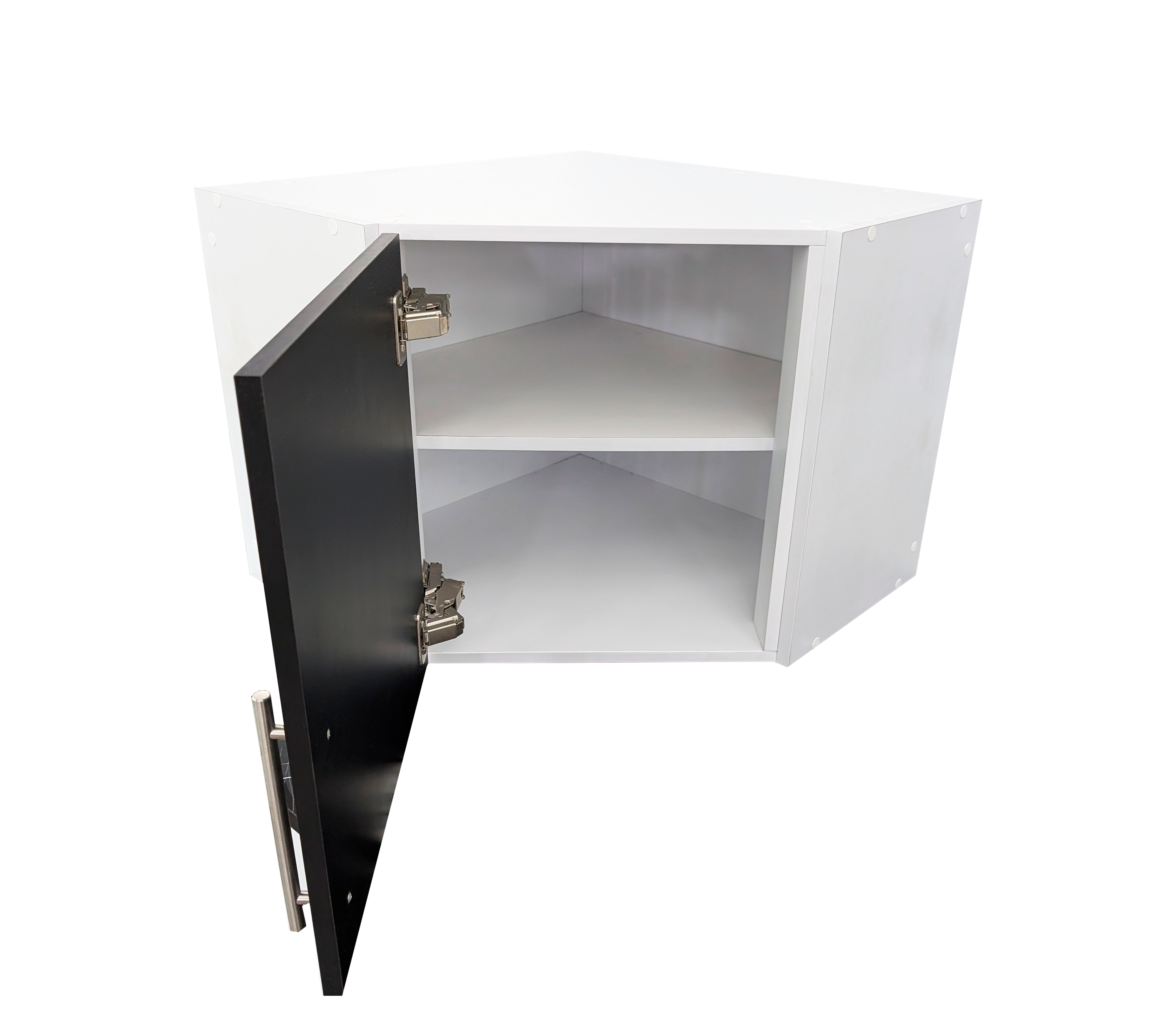 Corner Kitchen Wall Cabinet with 1 Door - Space Saving Storage for Small Kitchens | Perfect for Apartments, Condos & Tiny Homes